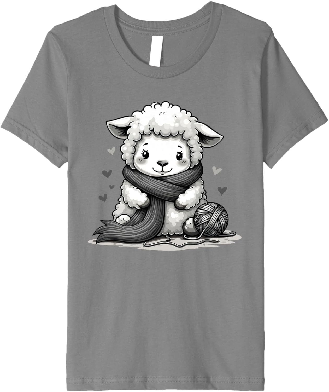 Kids Cute Sheep With Knitting Yarn And Wool Scarf Premium Yarn Supply | High Search Volume | Customer Favorite