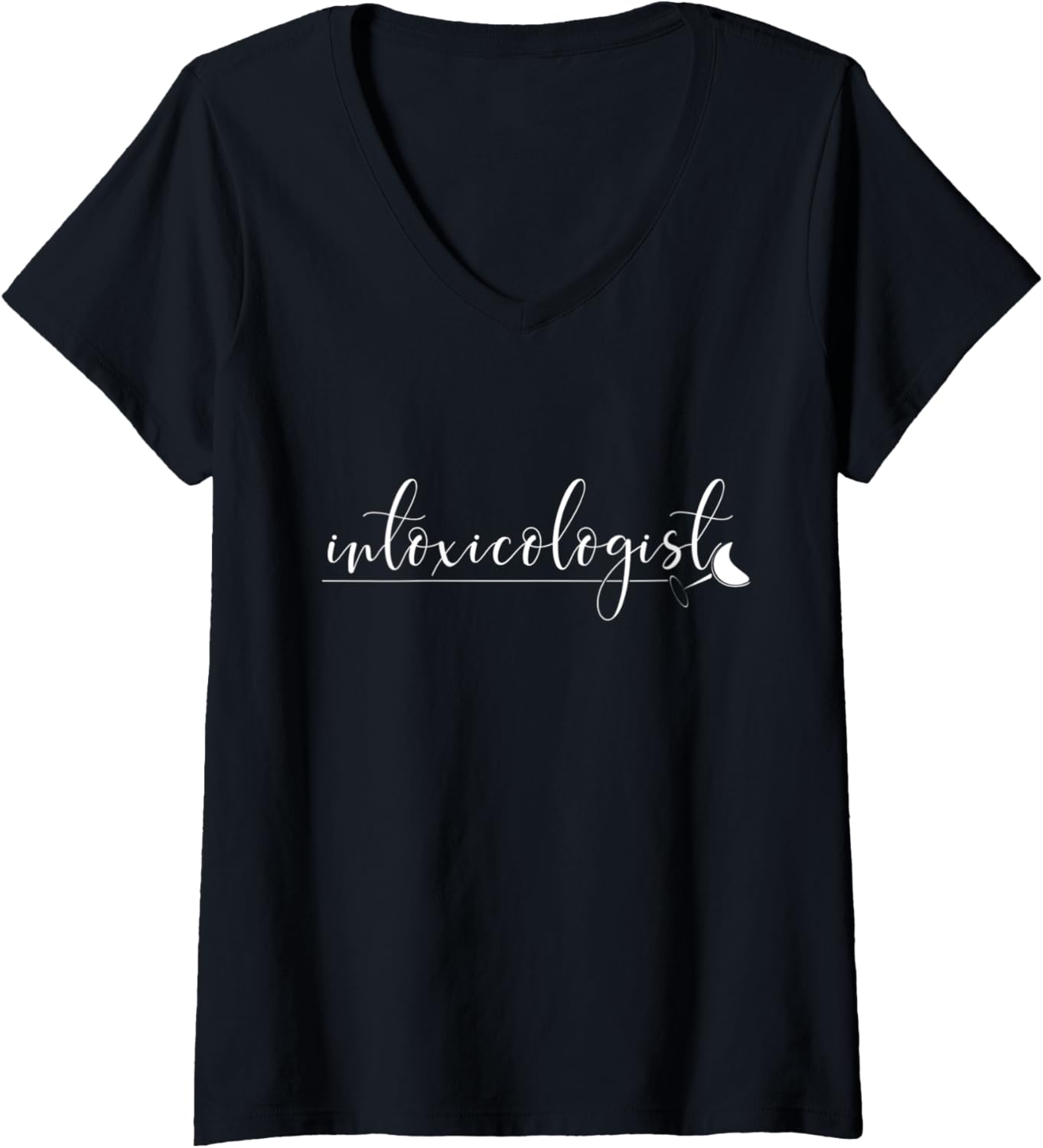 Womens Intoxicologist Bartender Cocktail Maker Mixologist Sommelier V-Neck Apparel | High Search Volume | Must-Have Styl...