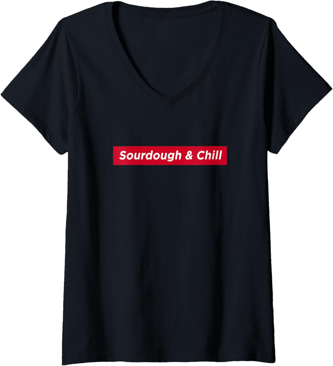 Womens Sourdough Let's Get this bread Red Box Starter Maker Gift V-Neck Apparel | High Search Volume | Aesthetic Fit