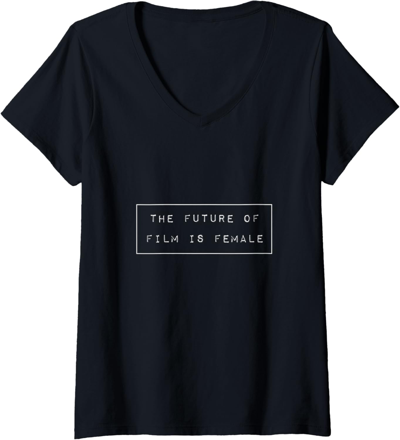 Womens The Future of Film is Female Feminist Filmmaker Women Girls V-Neck Apparel | Best Seller Pick | Perfect Gift Idea