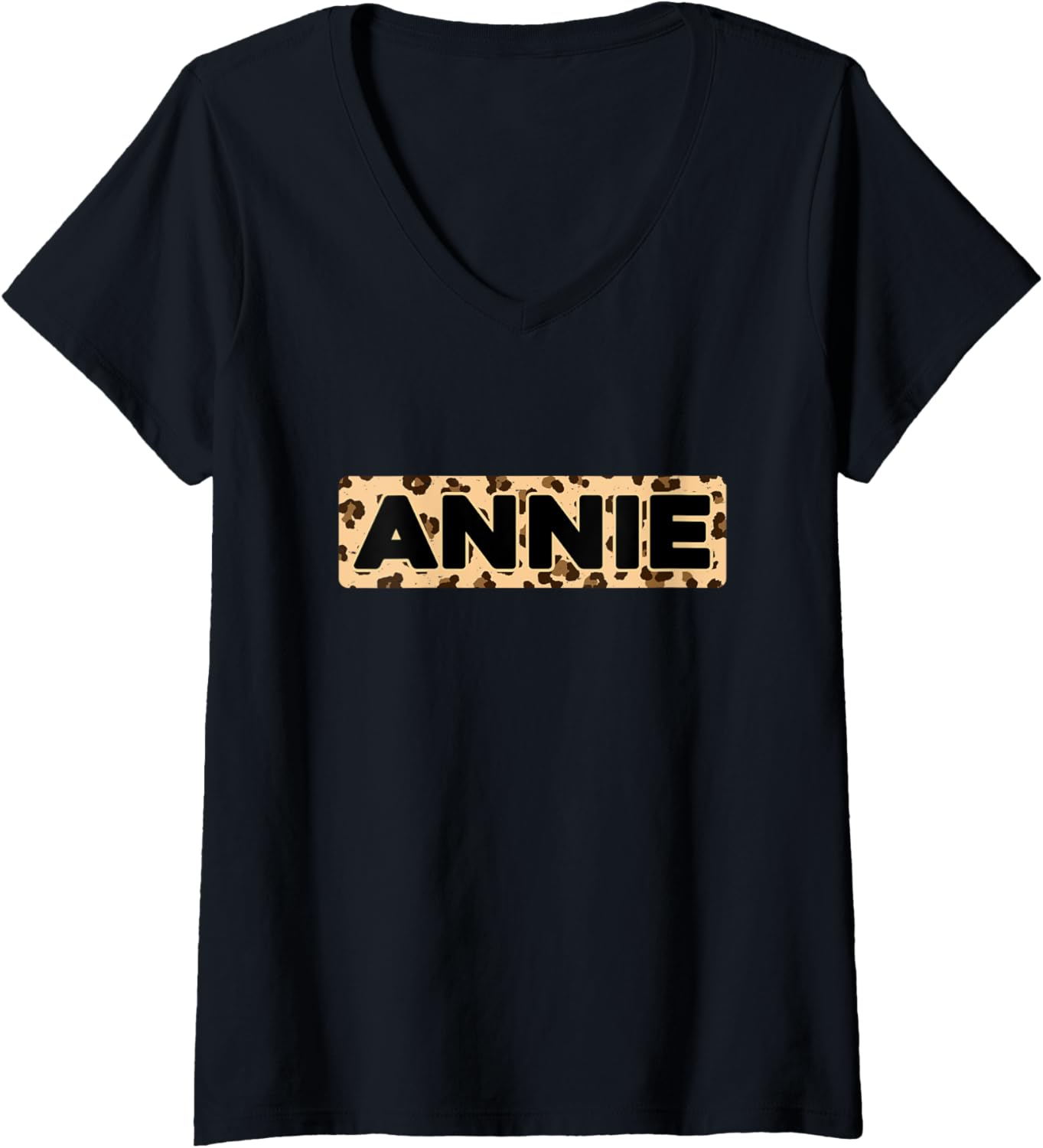 Funny Annie Leopard Print Personalized Name Annie V Neck Apparel Premium Print Fan Favorite
