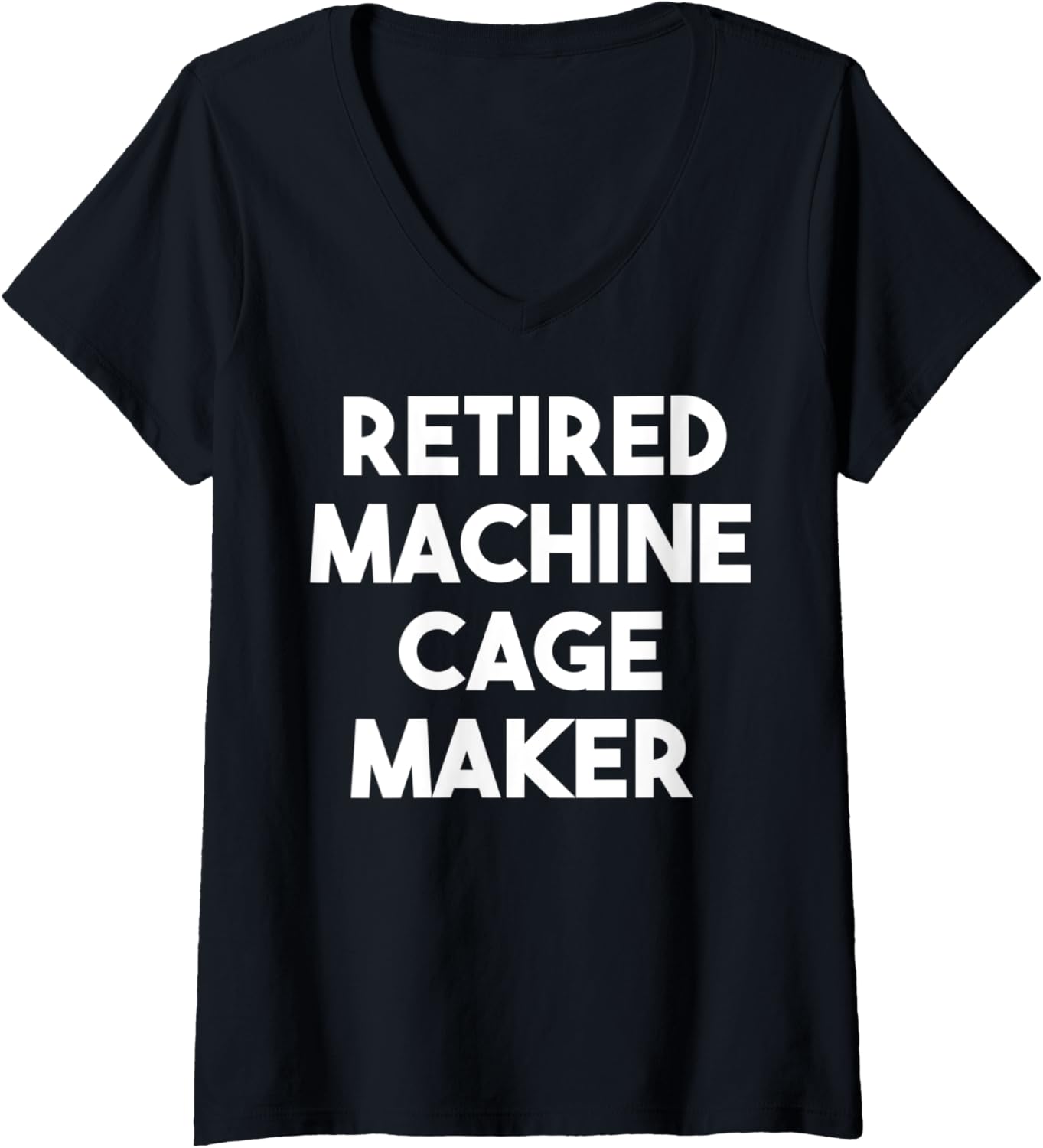 Womens Retired Machine Cage Maker V-Neck Apparel | Best Seller Pick | Must-Have Style
