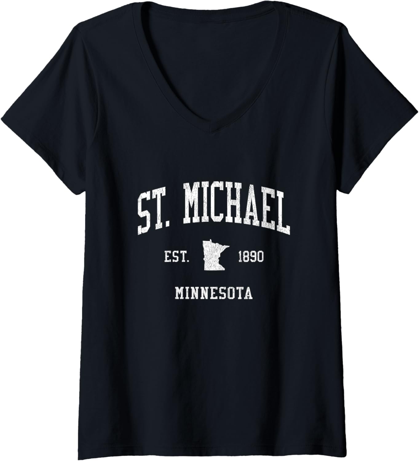St. Michael MN Vintage Athletic Sports JS01 V-Neck Apparel | Trending 2025