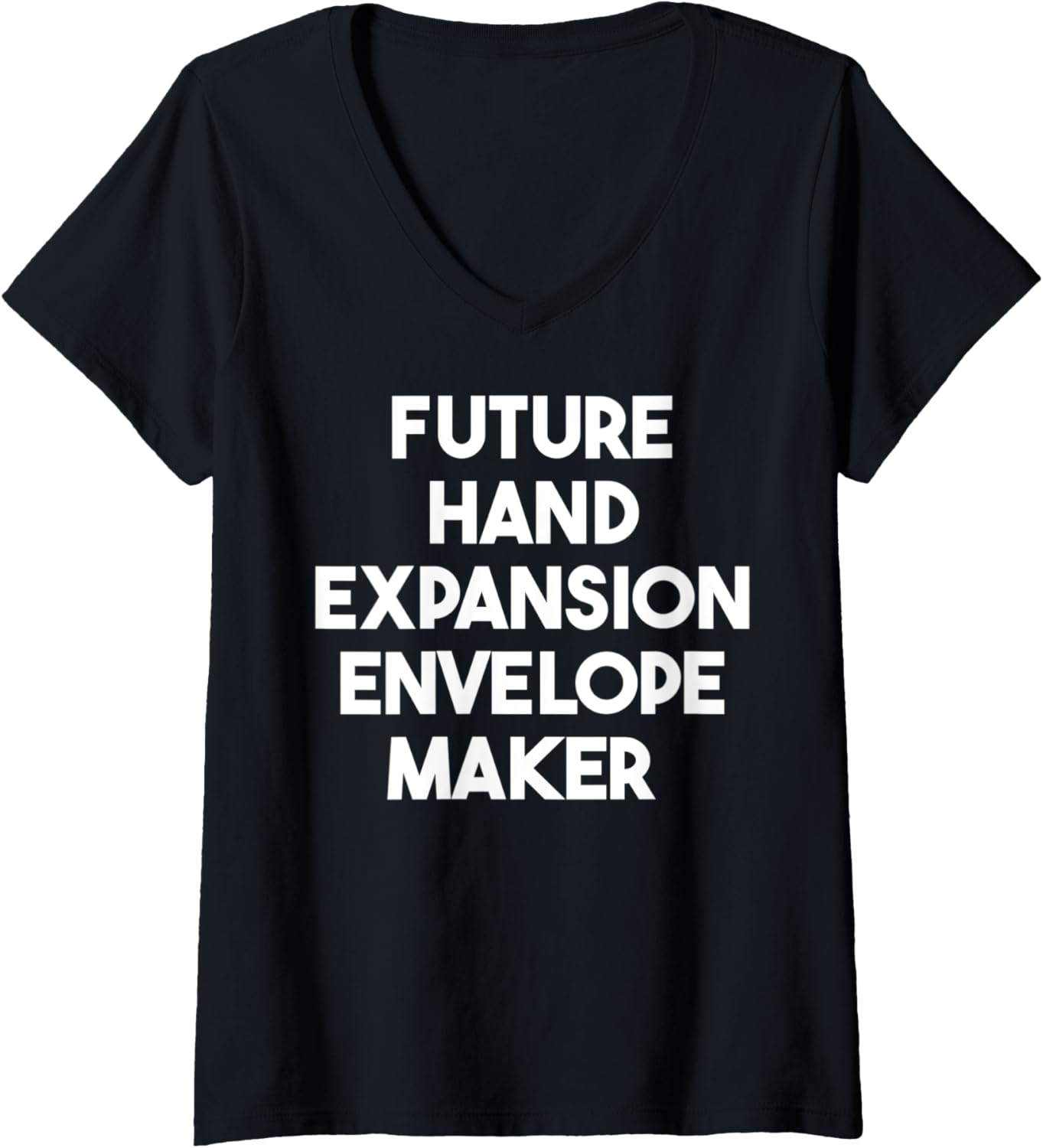 Womens Future Hand Expansion Envelope Maker V-Neck Apparel | US Viral Style | Aesthetic Fit