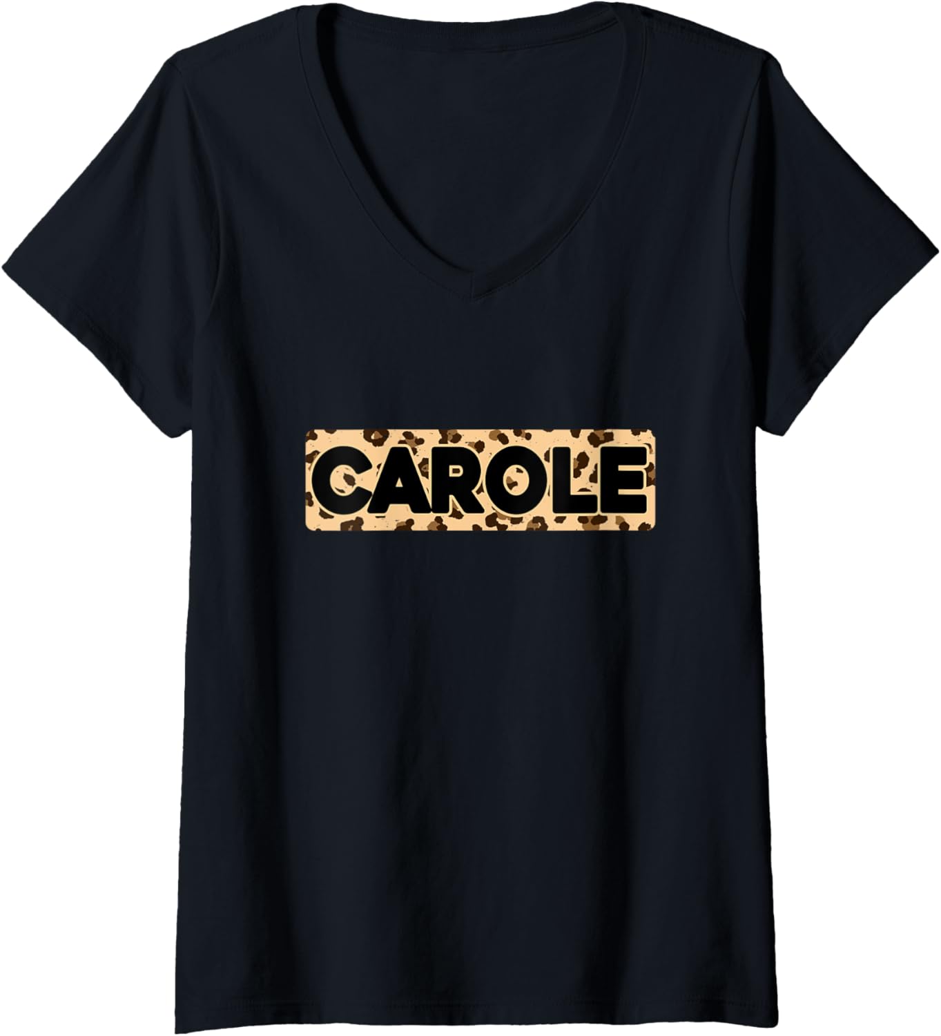 Funny Carole Leopard Print Personalized Name Carole V Neck Apparel Trending US US Top Pick