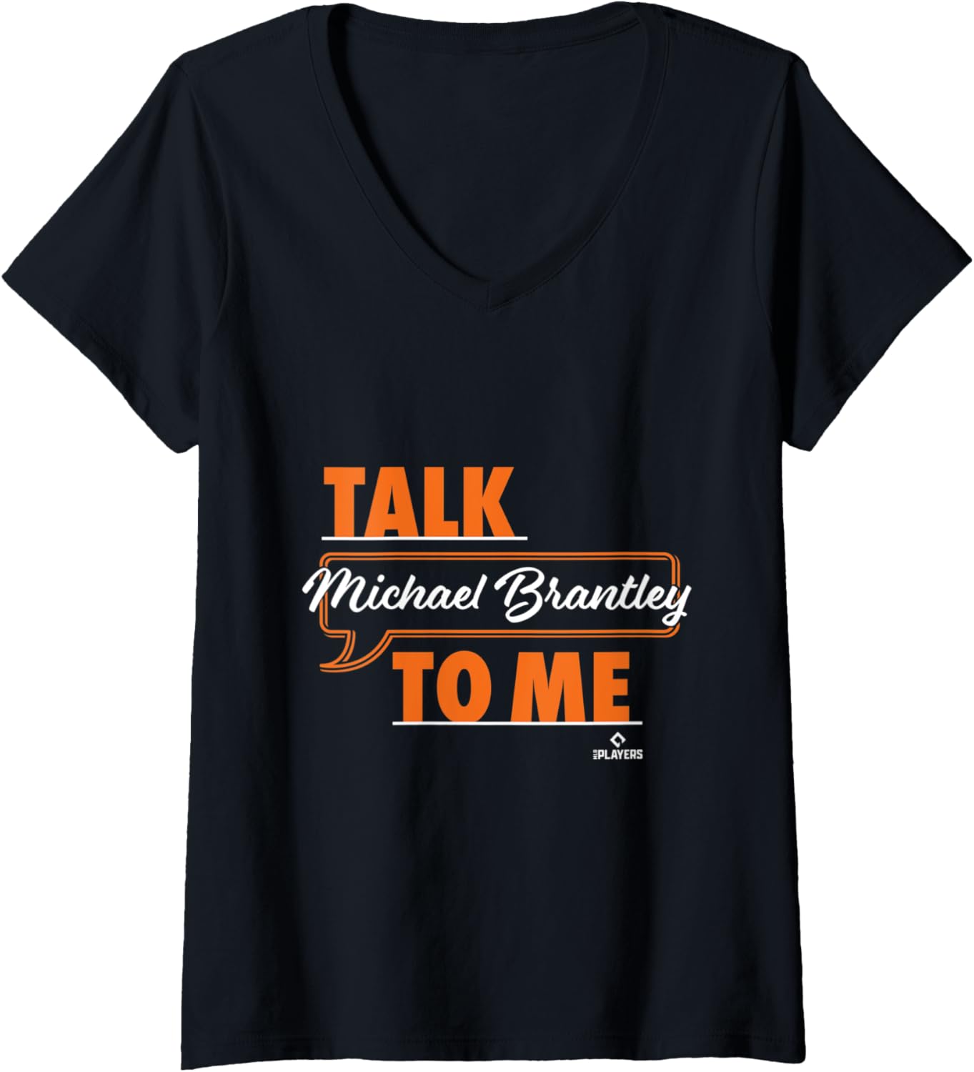 Womens Talk To Me Michael Brantley V-Neck Apparel | Everyday Casual Wear