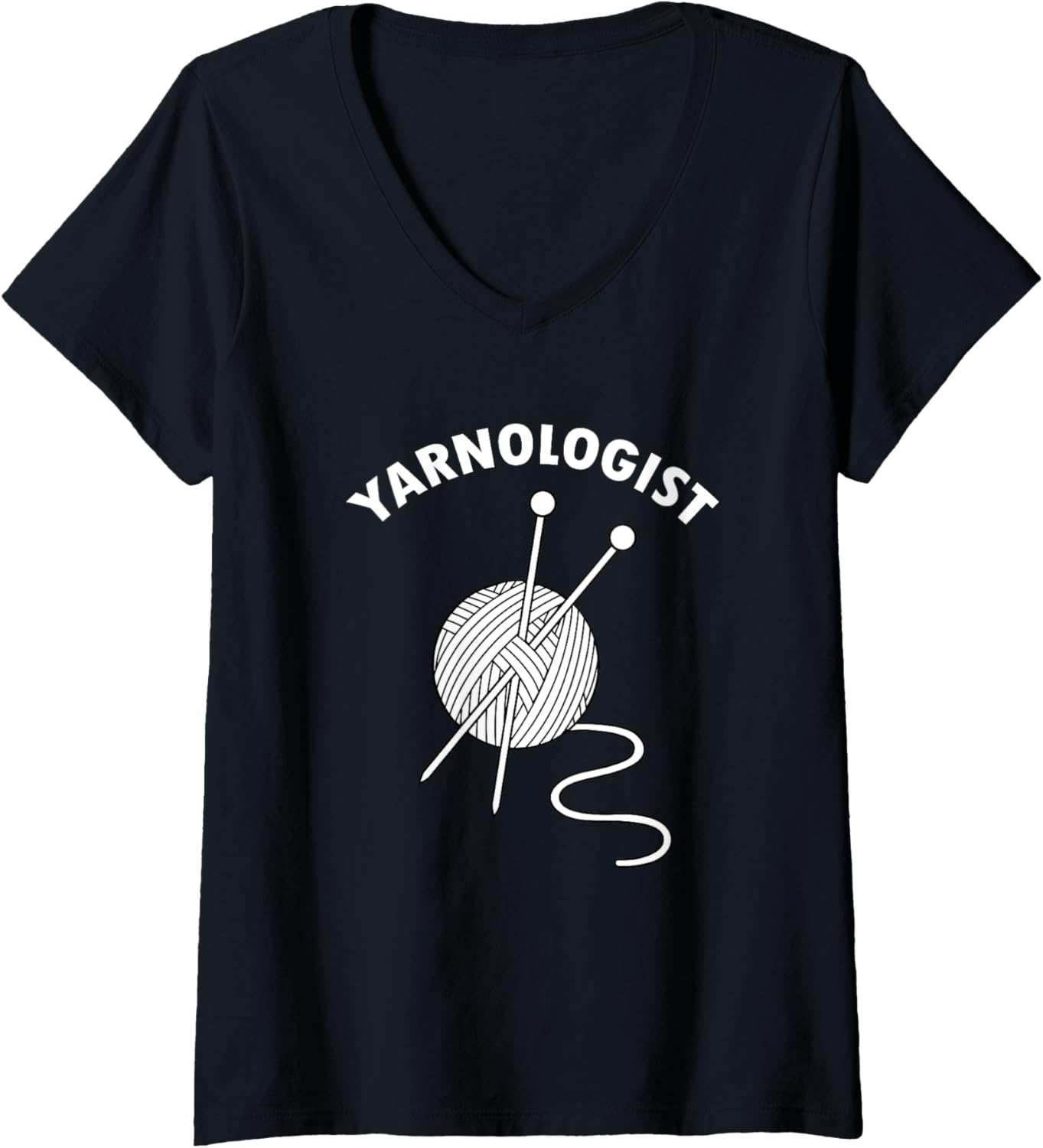 Funny Yarnologist Crochet Yarn Knitting Lover V-Neck Yarn Supply | High Search Volume | Customer Favorite