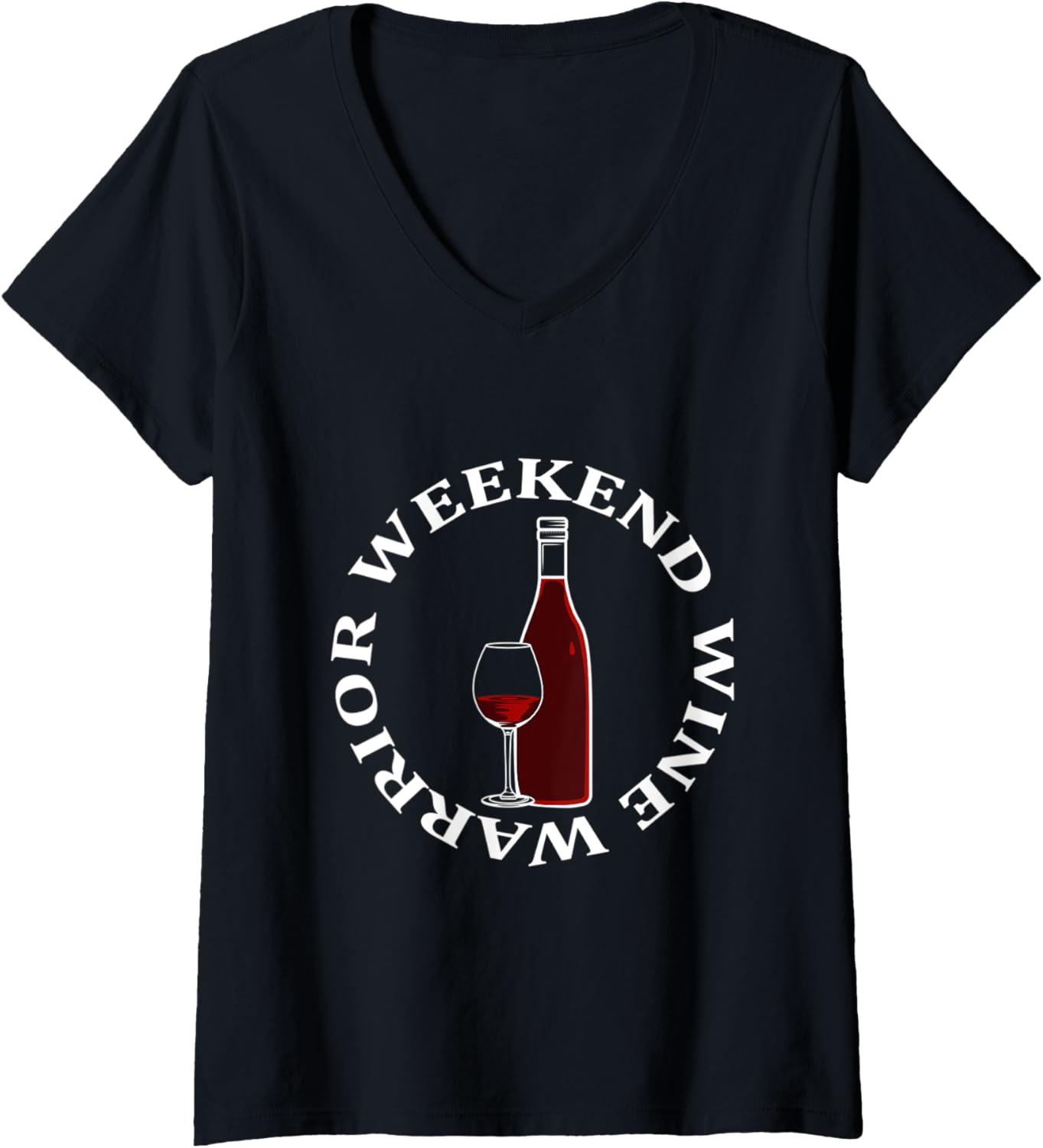 Womens Weekend Wine Warrior Wine Maker V-Neck Apparel | US Viral Style | Perfect Gift Idea