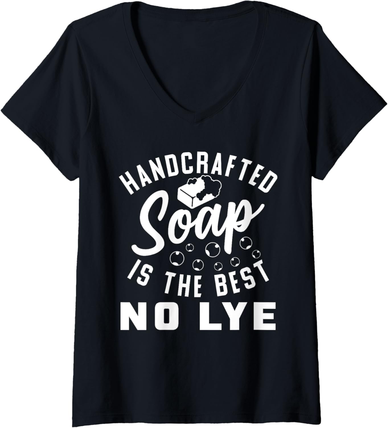 Womens Handcrafted Handmade Soap Design For Soap Makers V-Neck Apparel | Best Seller Pick | Must-Have Style