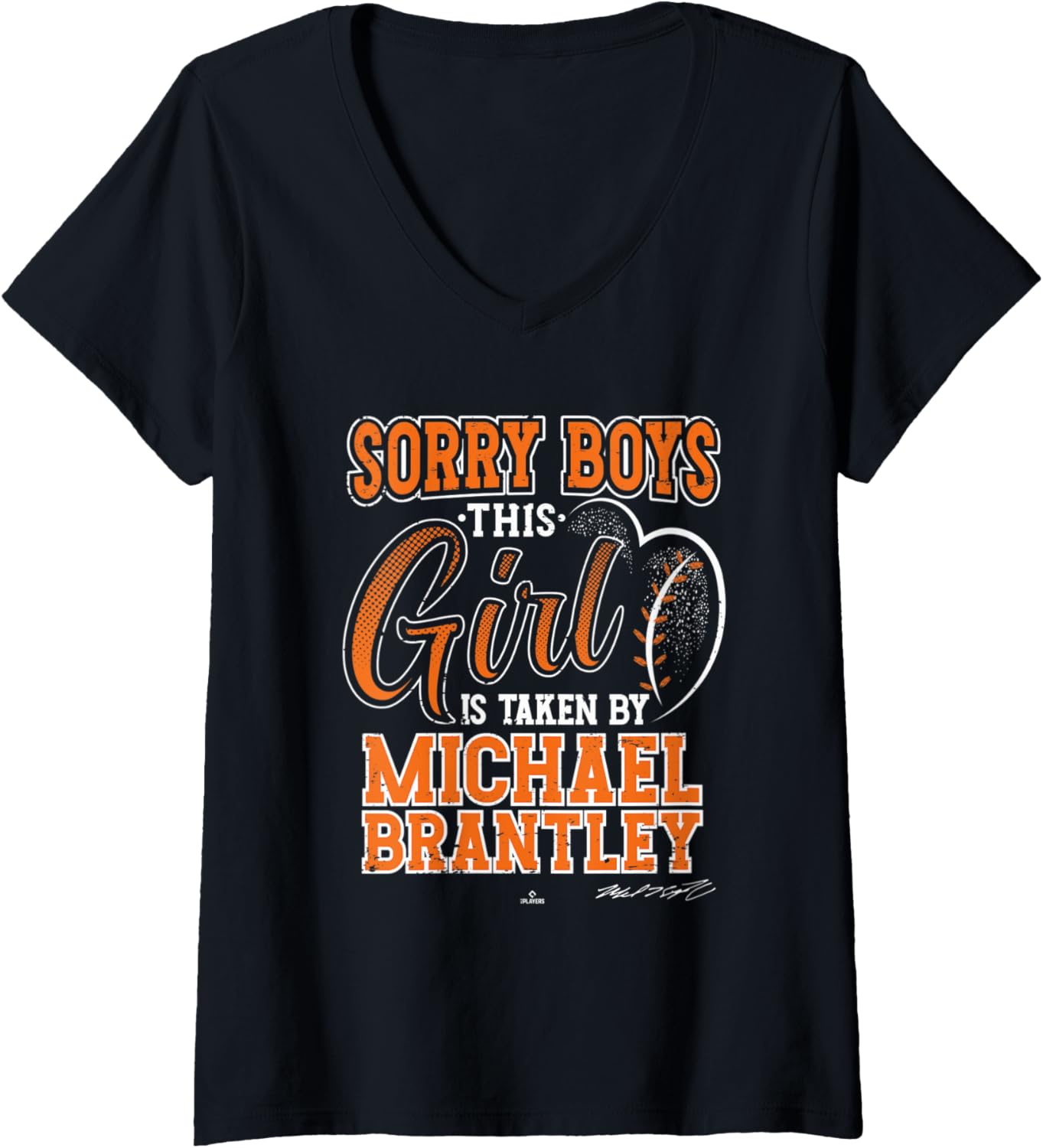 This Girl is Taken By Michael Brantley Houston MLBPA V-Neck Apparel | US Best Seller