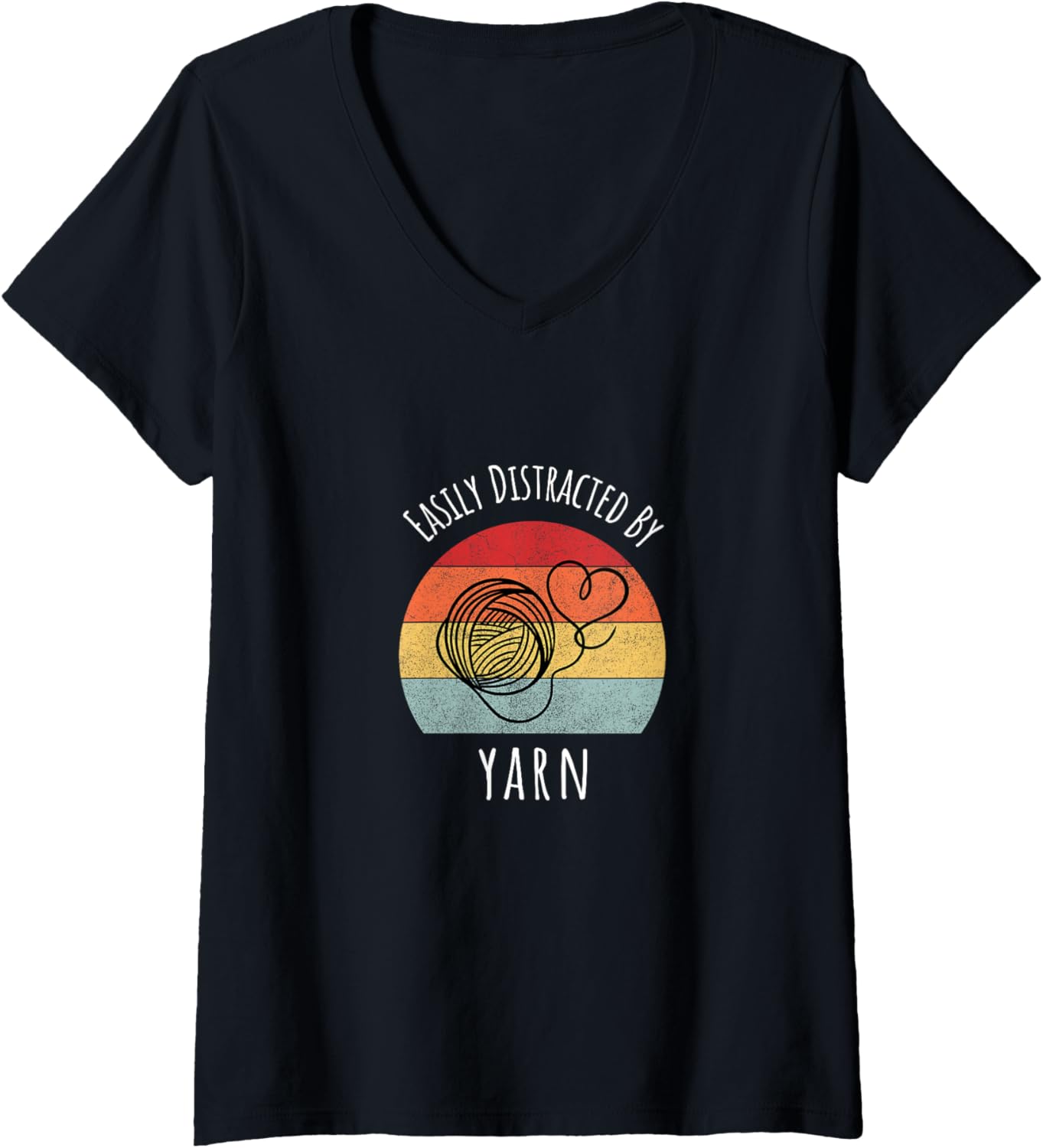 easily distracted by yarn V-Neck Yarn Supply | Premium Quality | Best Seller Choice
