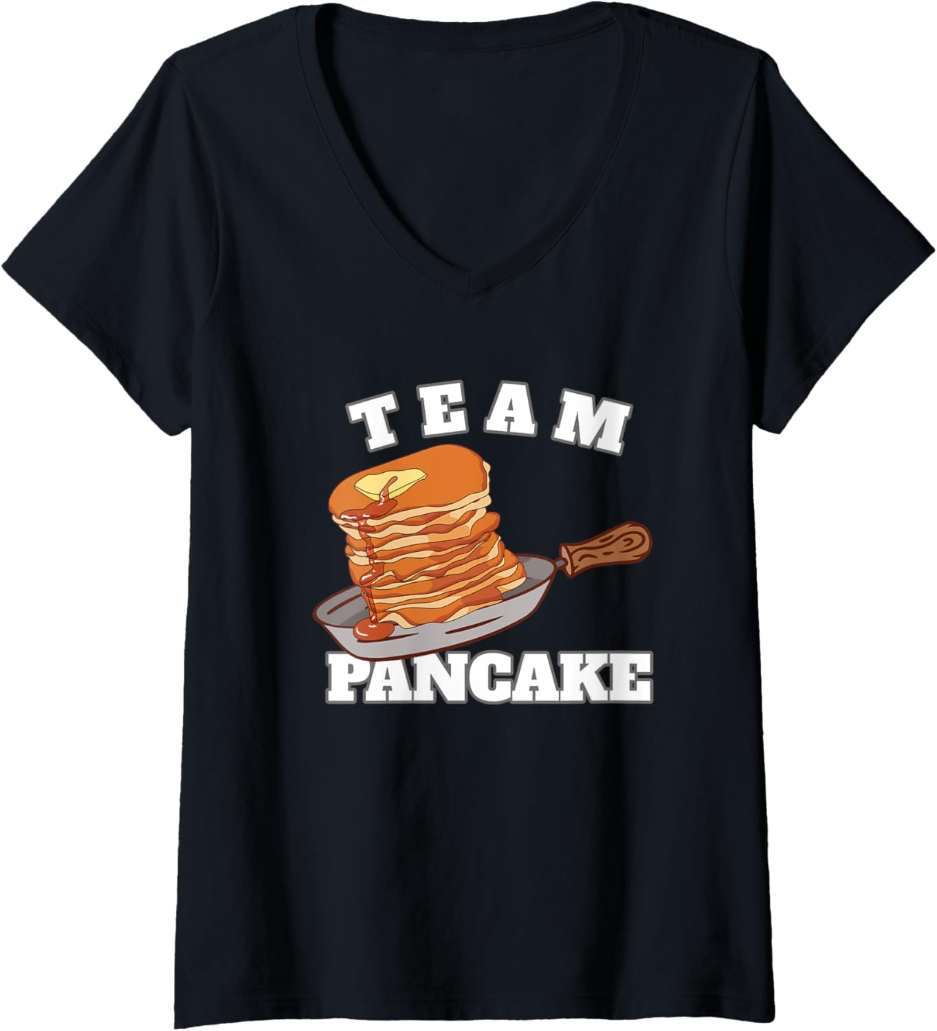 Womens Team Pancake Maker Pancakes V-Neck Apparel | Trending 2025 | Aesthetic Fit