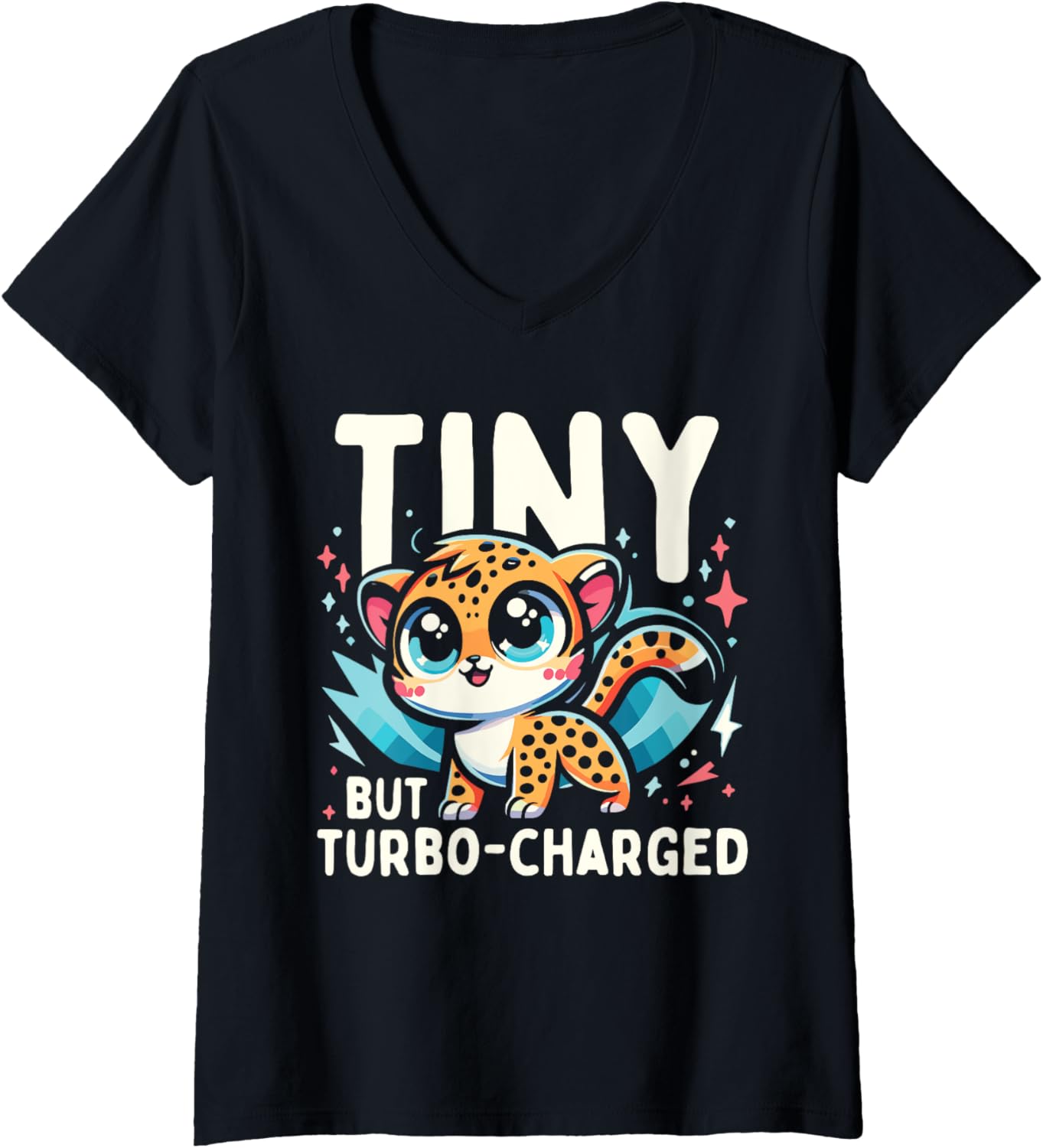 Womens Wildlife Safari Leopard Cheetah Wild Cat V Neck Apparel Trending US US Top Pick