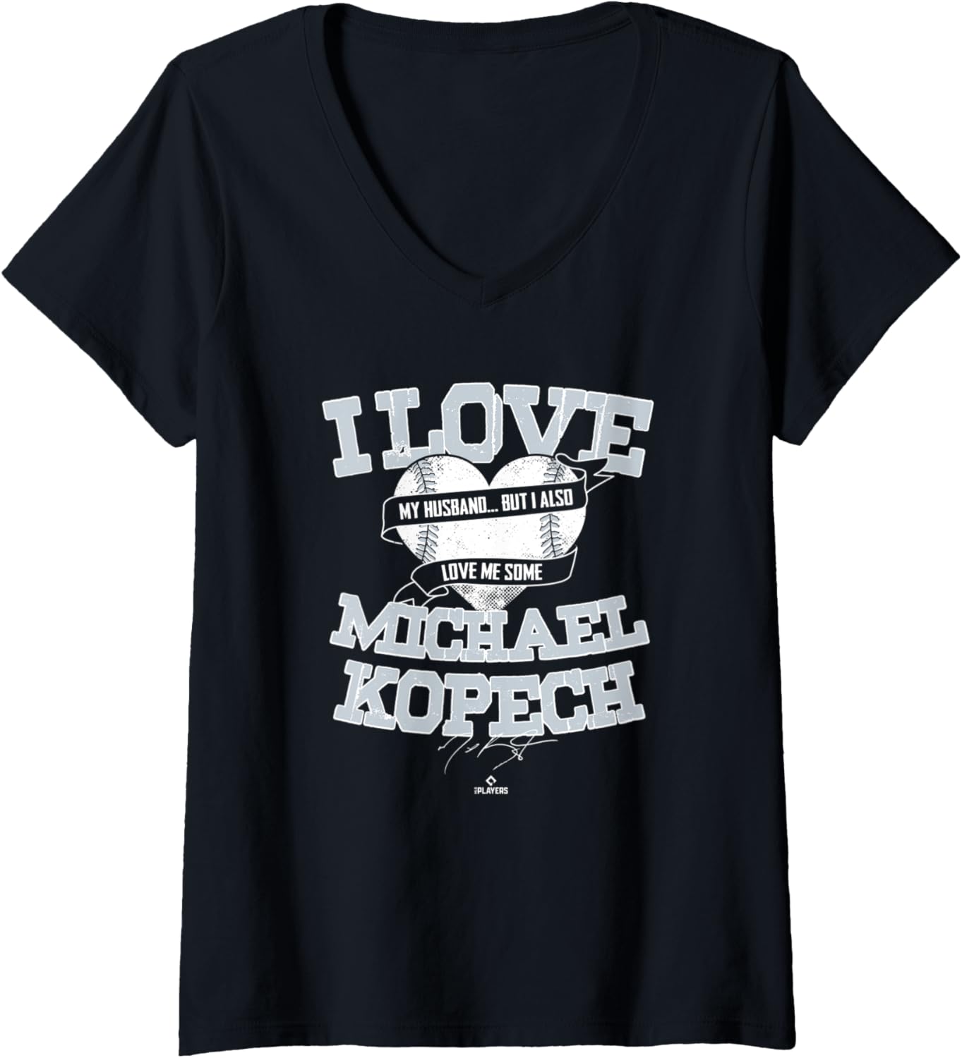 Womens I Love Michael Kopech V-Neck Apparel | Perfect Gift Idea