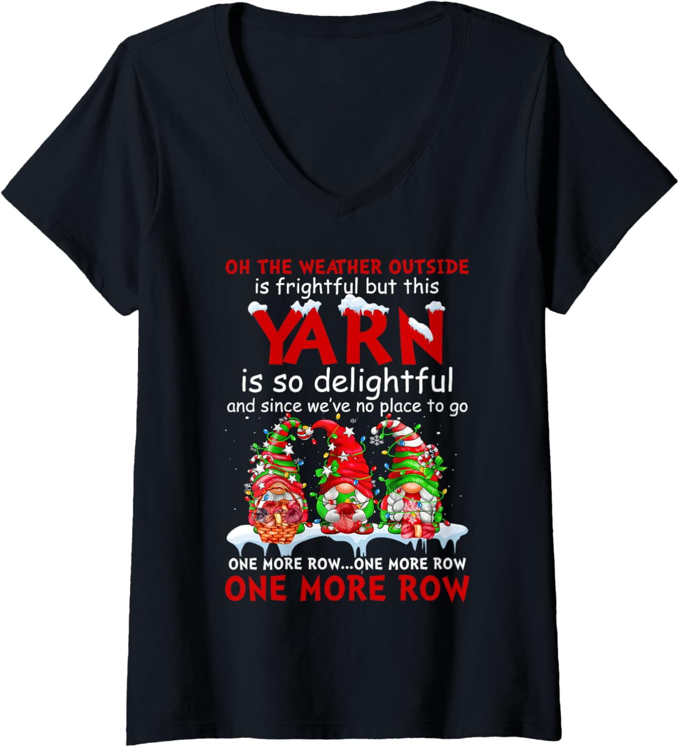 Oh The Weather Outside Is Frightful But This Yarn V-Neck Yarn Supply | High Search Volume | Best Seller Choice