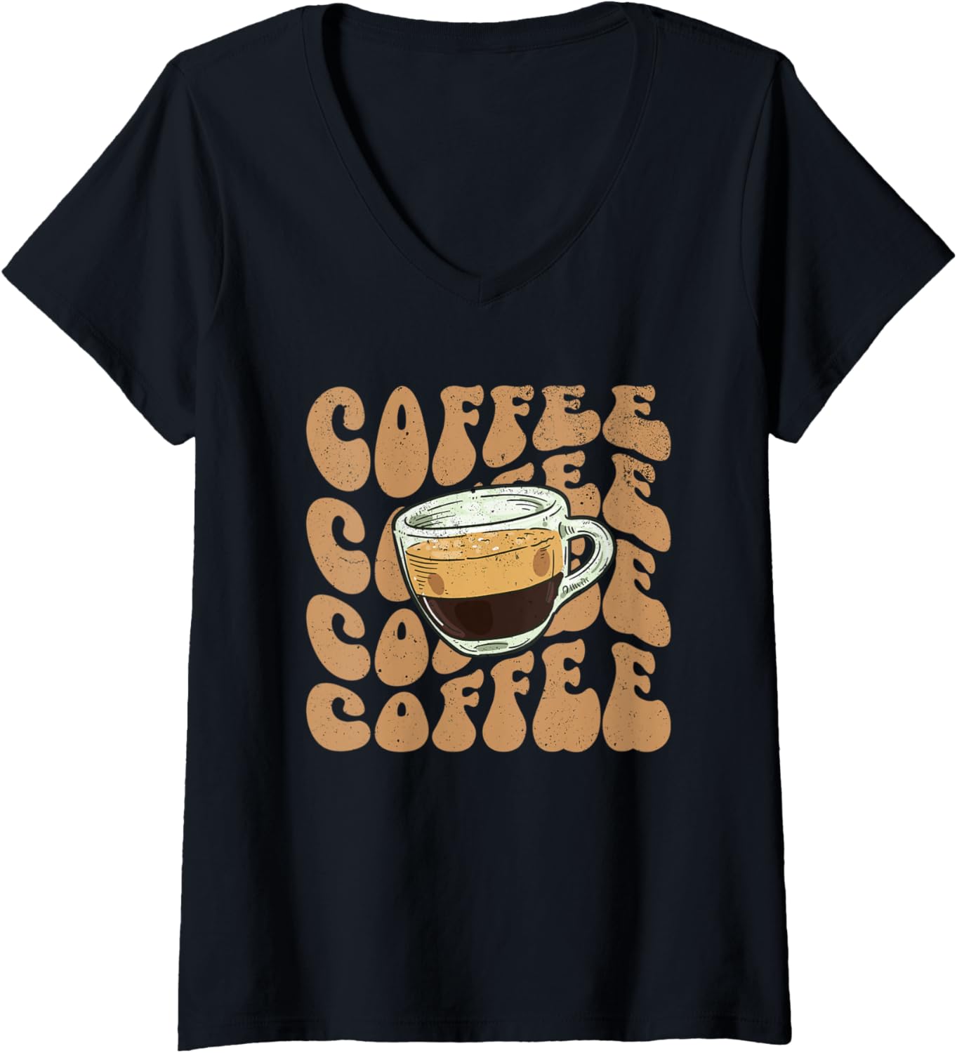 Womens Coffee Lover Barista Love Caffeine Coffee Maker Gift V-Neck Apparel | Premium Quality | Aesthetic Fit