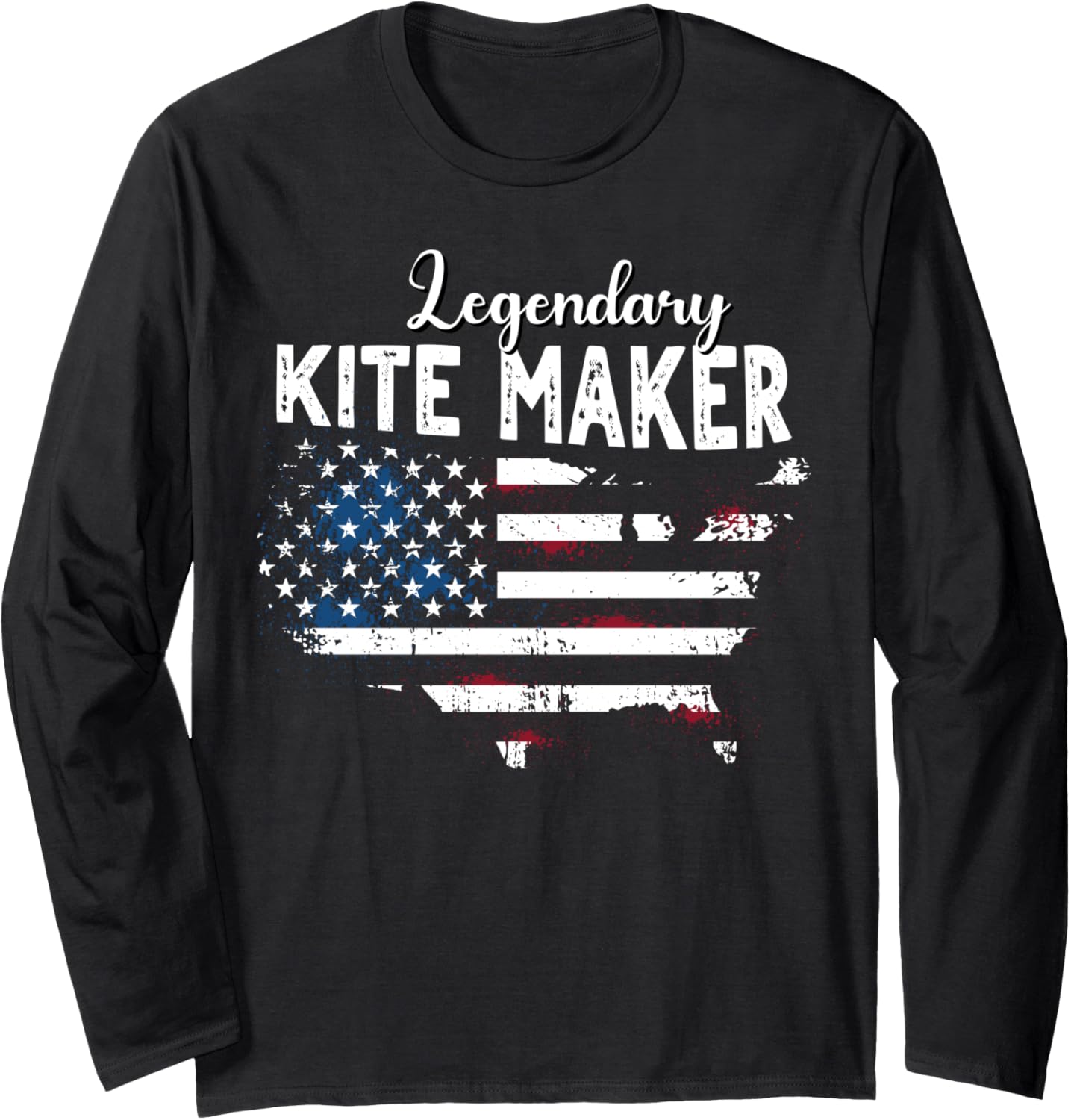 US Flag Kite Maker Long Sleeve Apparel | Trending 2025 | Must-Have Style