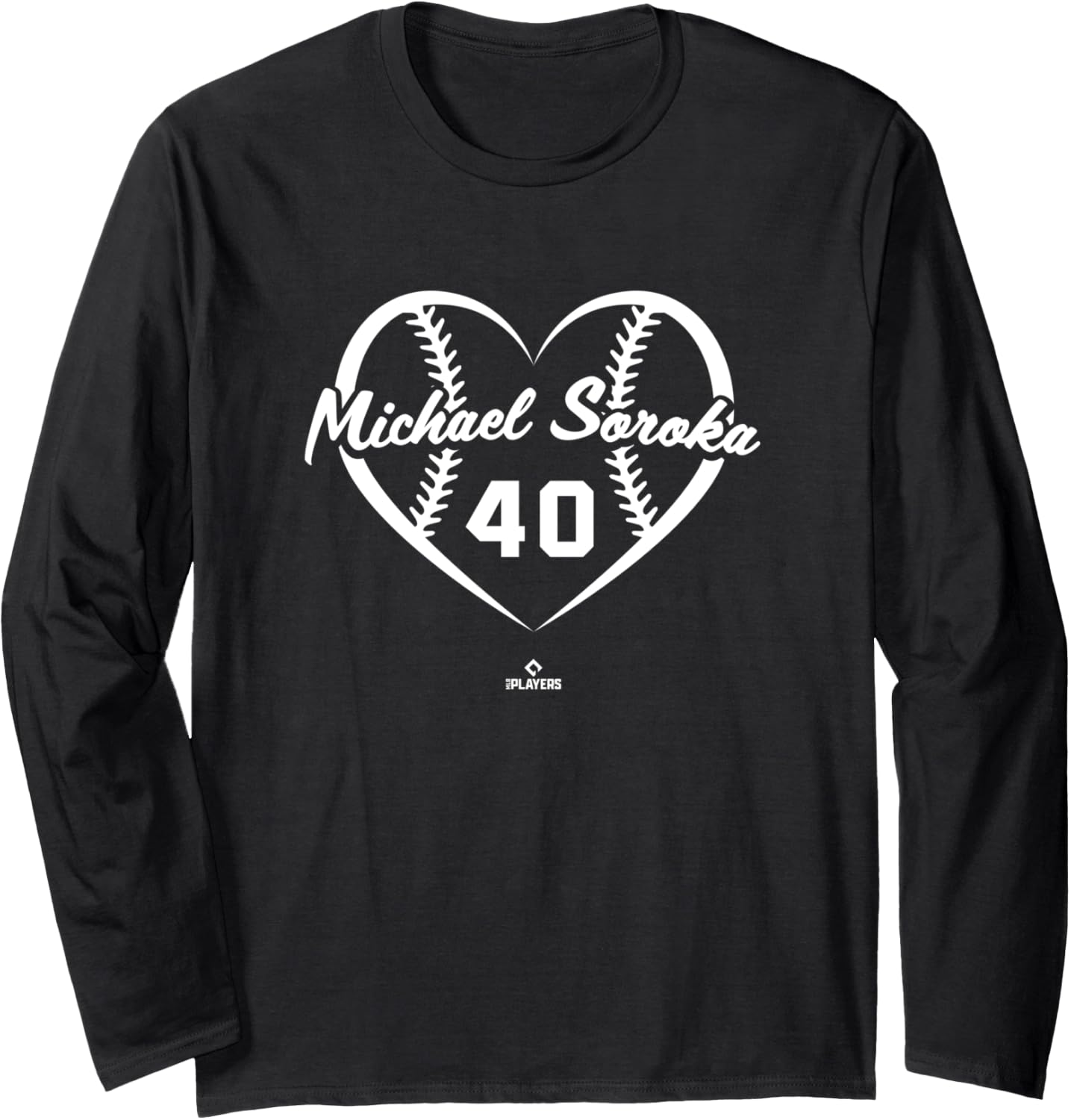 Baseball Heart Number Michael Soroka Atlanta MLBPA Long Sleeve Apparel | Trending 2025