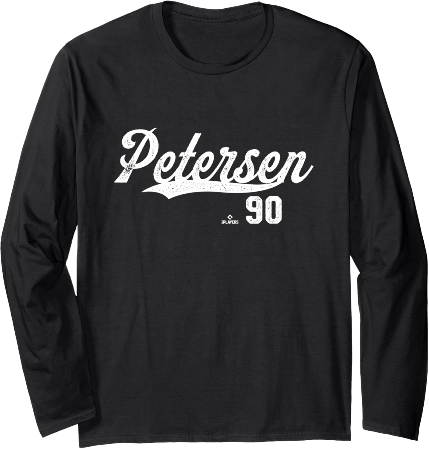 Distressed Swoosh Michael Petersen Los Angeles Baseball Long Sleeve Apparel | Premium Quality