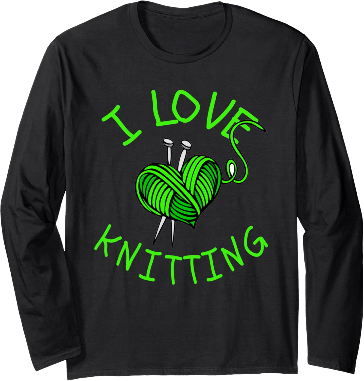 I Love Knitting Yarn Bombers Long Sleeve Yarn Supply | Top Rated | High CTR Title