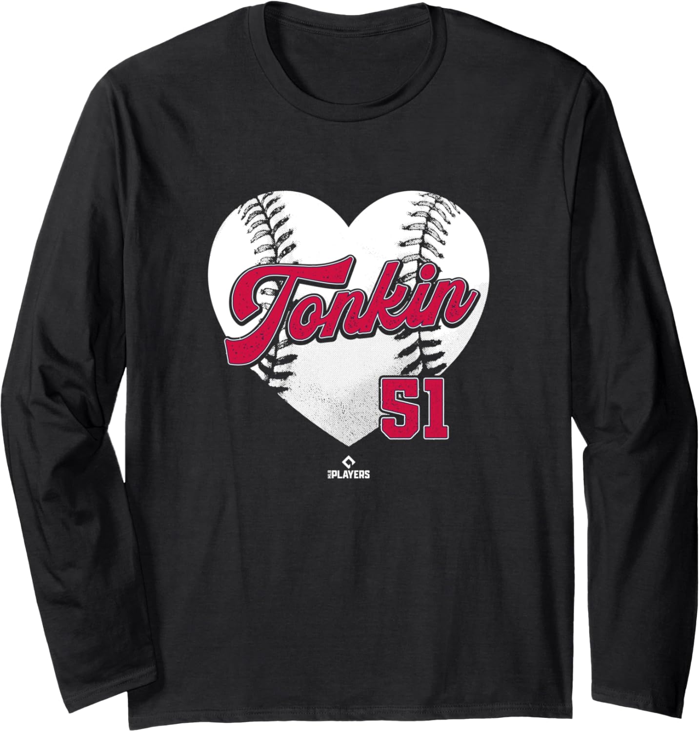 Baseball Heart Michael Tonkin Atlanta MLBPA Long Sleeve Apparel | Premium Quality