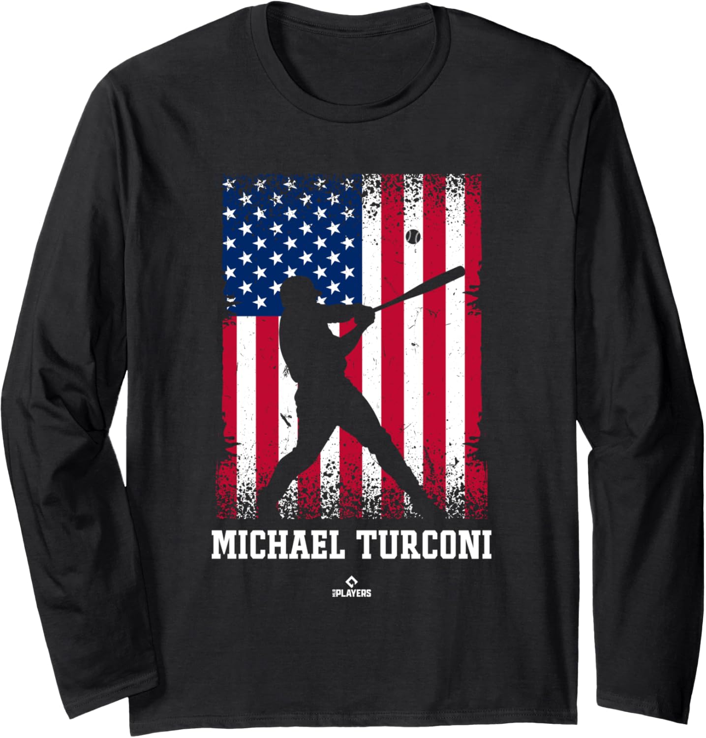 American Flag Swing Michael Turconi Prospect Baseball Fan Long Sleeve Apparel | Perfect Gift Idea