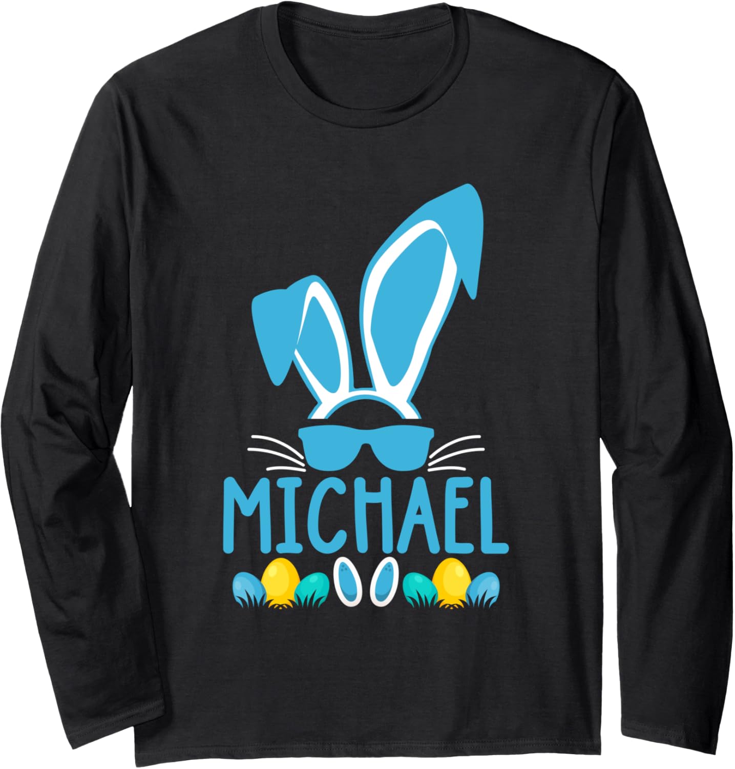 Easter Family Bunny Matching Easter Day Men Boys Michael Long Sleeve Apparel | Premium Quality