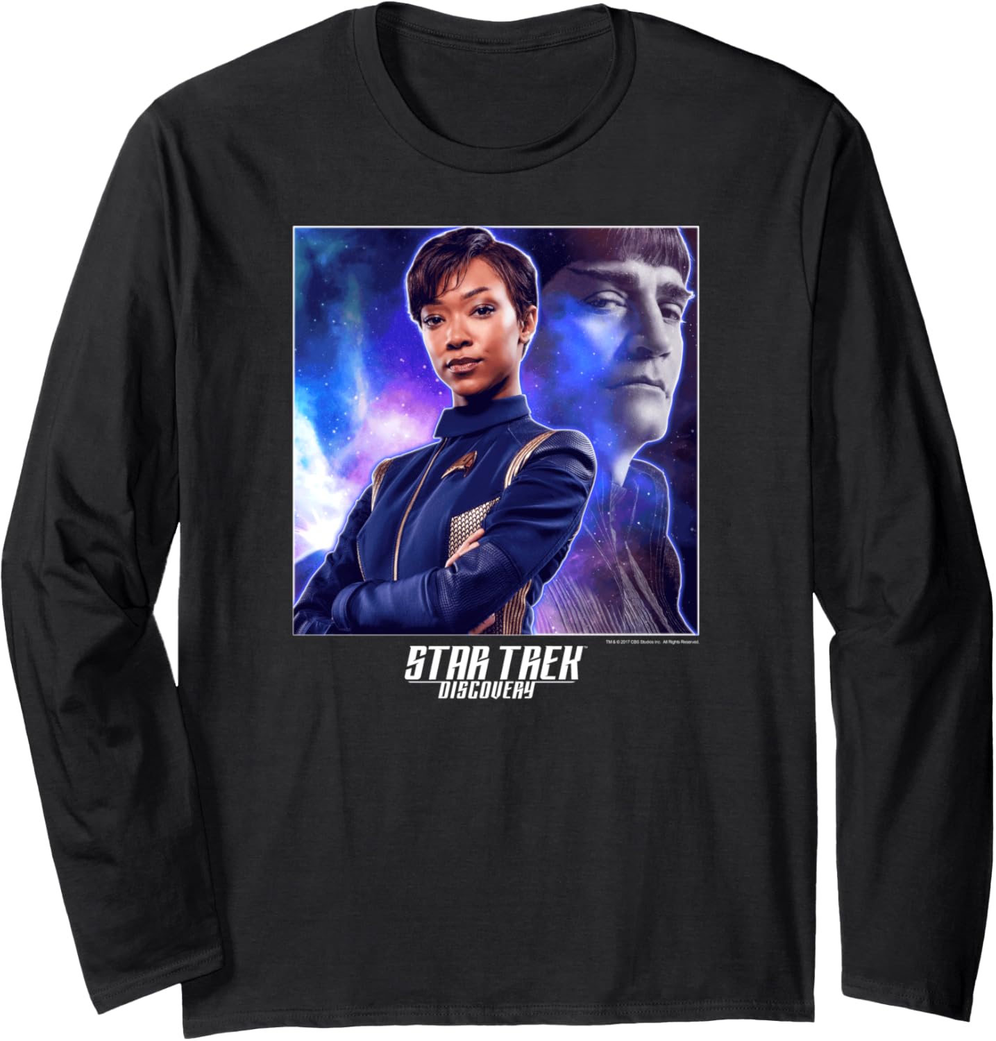 Star Trek Discovery Michael Sarek In Space Long Sleeve Tee Long Sleeve T-Shirt | Trending 2025