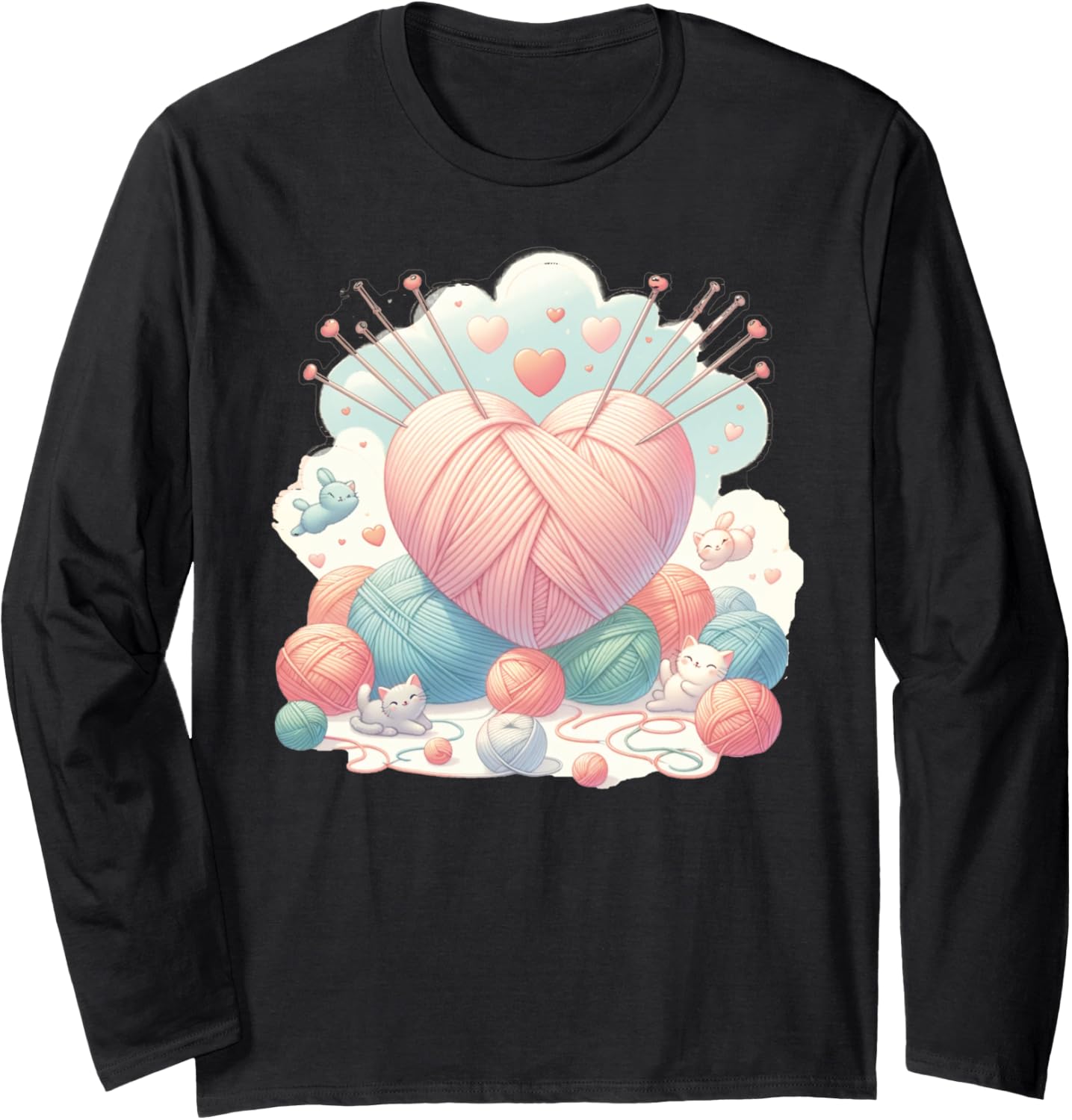 Funny Knitter Heart Shaped Yarn Knitting Long Sleeve Yarn Supply | Premium Quality | High CTR Title