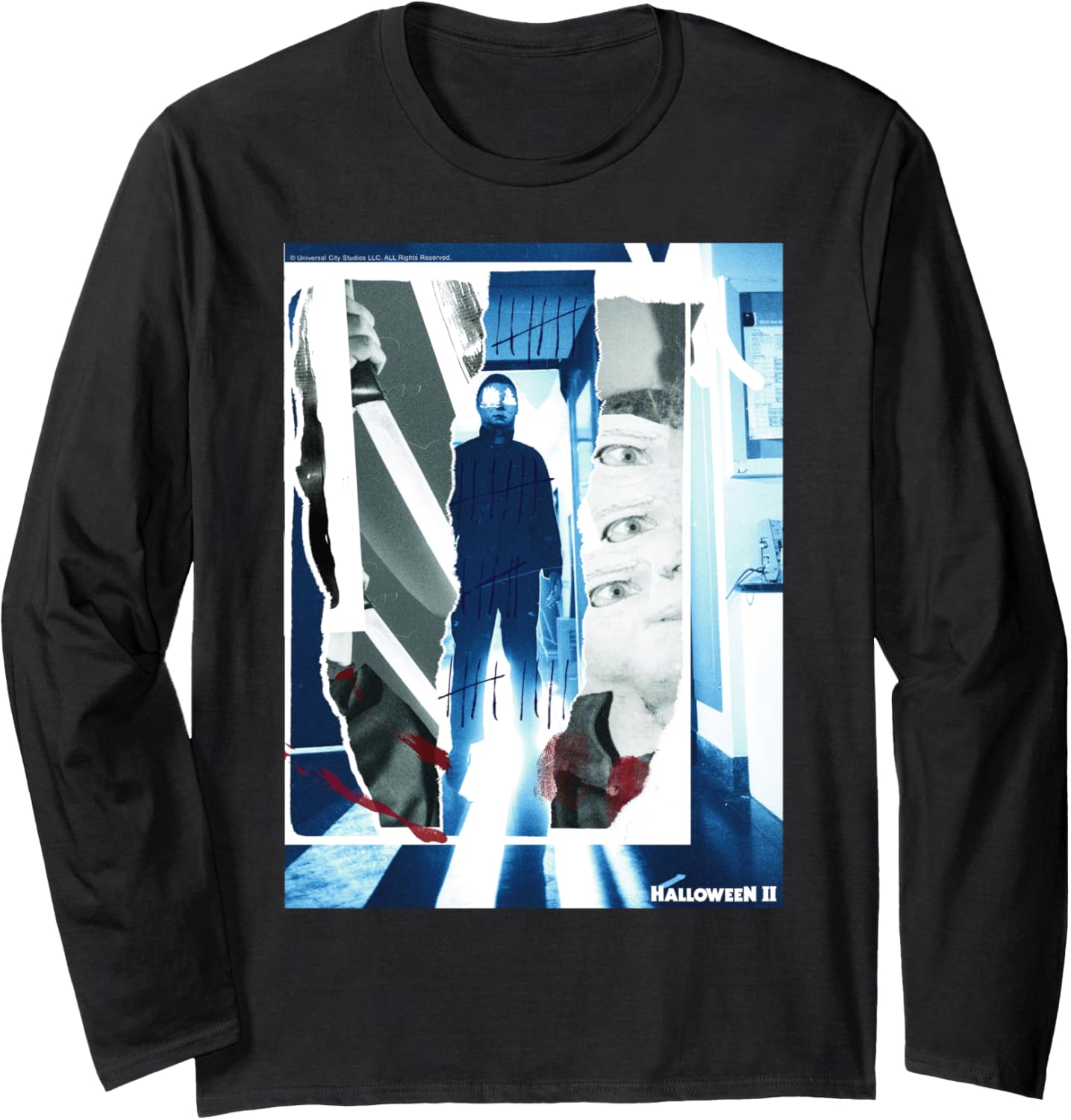 Halloween 2 Pop Art Michael Myers Poster Long Sleeve Apparel | Premium Quality