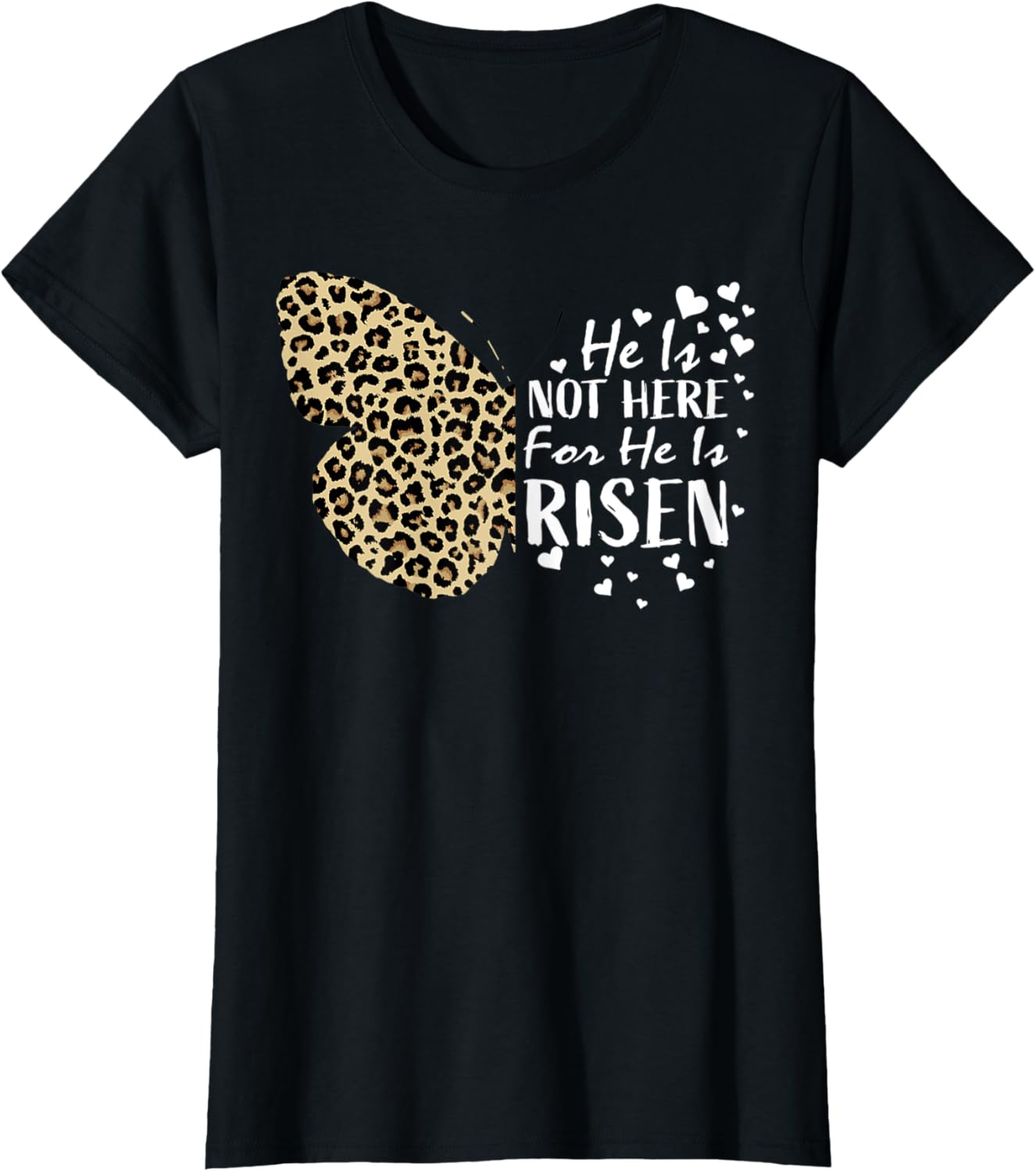 Easter He Is Risen Butterfly Jesus Lovers Christian Cheetah Apparel Trending US Fan Favorite