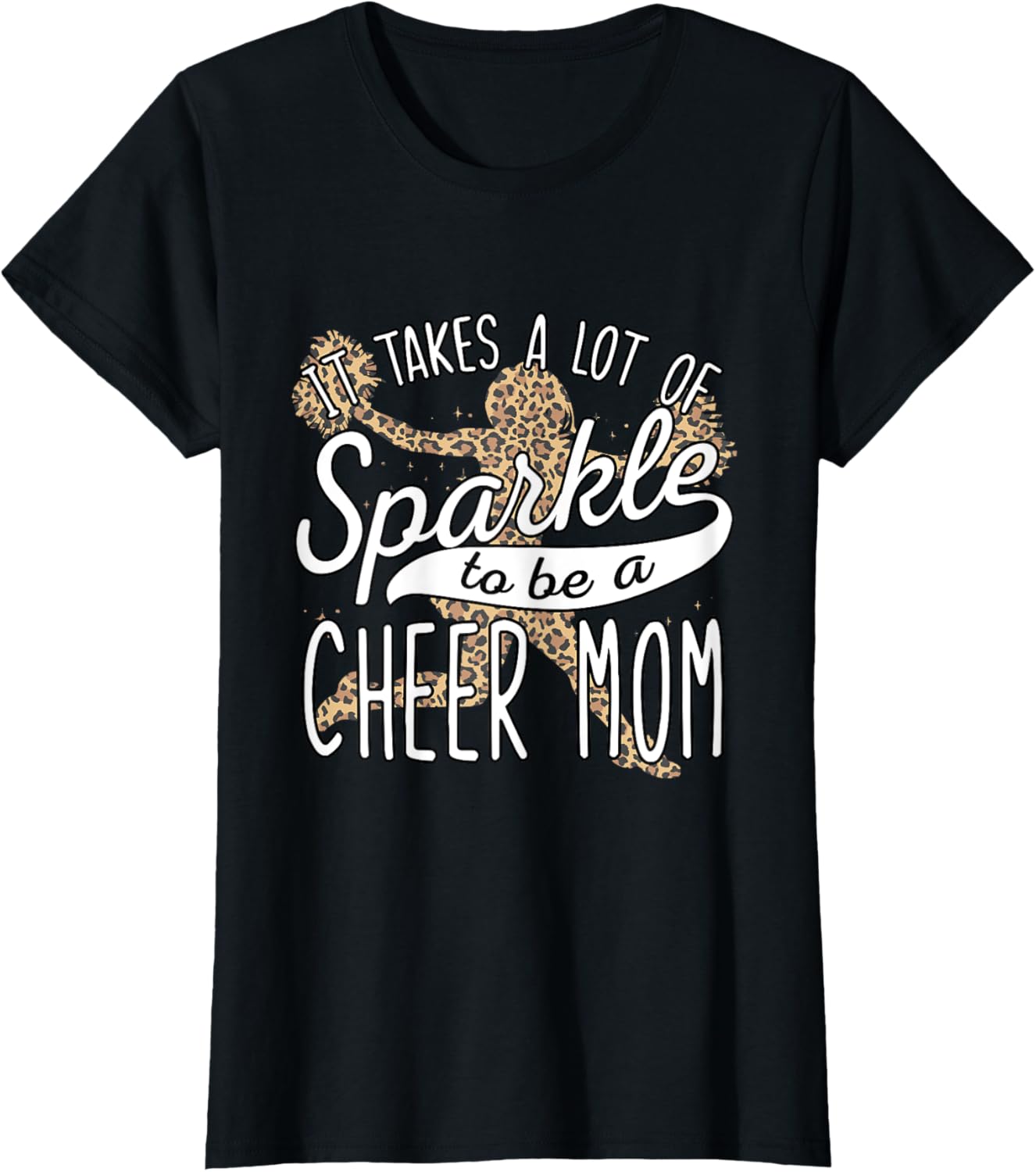 Funny Cheerleading Mom Leopard Cheetah Print Cheer Mom Apparel High Search Demand Hot Right Now