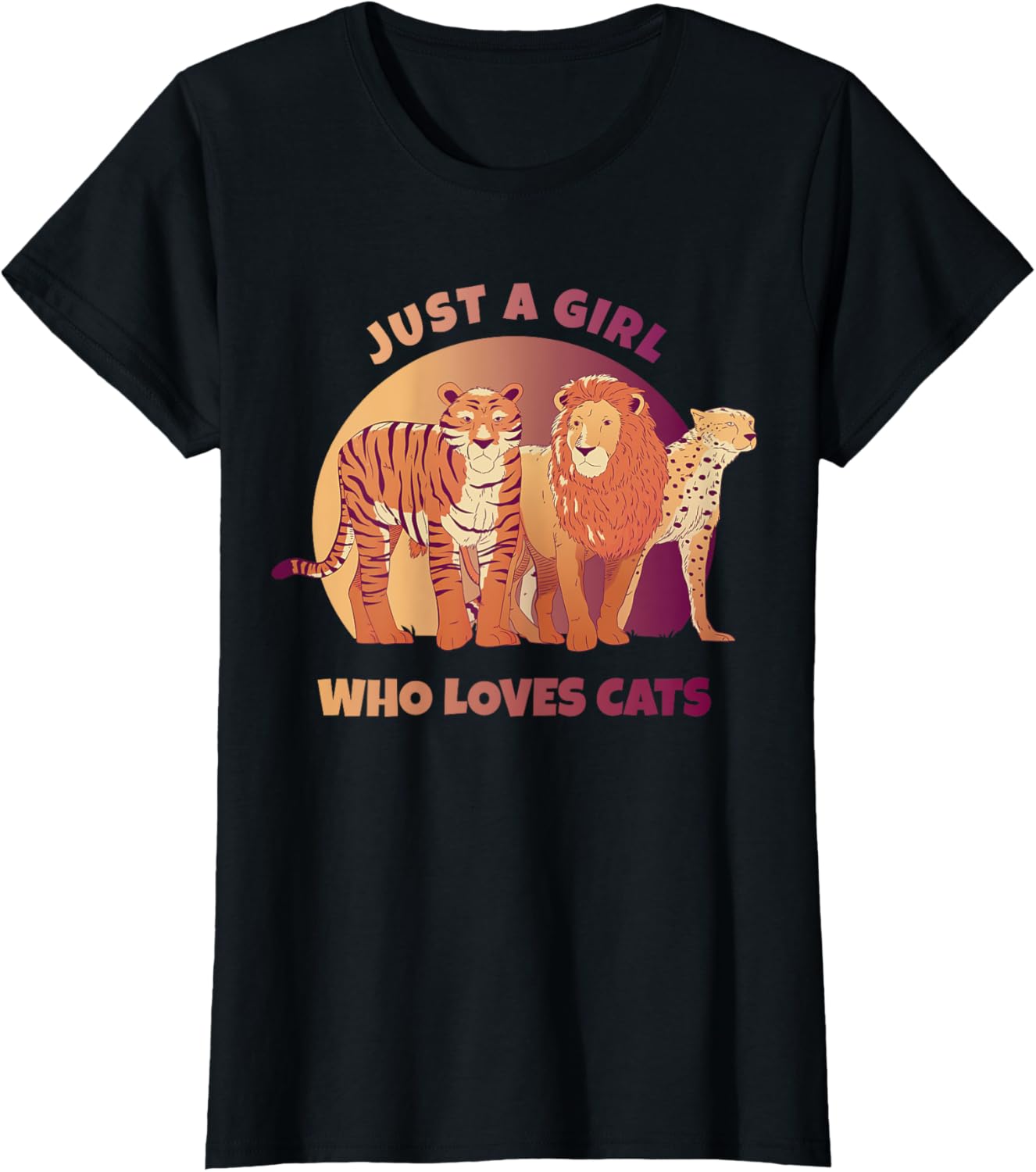 Just a girl who loves cats Apparel Comfort Fit Gift Ready