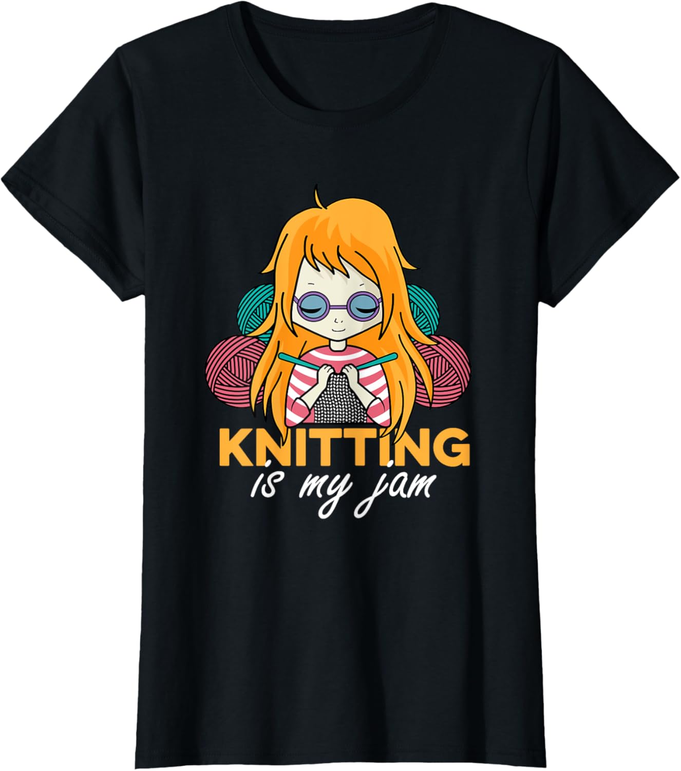 Knitting Is My Jam Knitter Needles Yarn Crochet Girls Women Yarn Supply | Trending 2025 | Perfect for Crafters