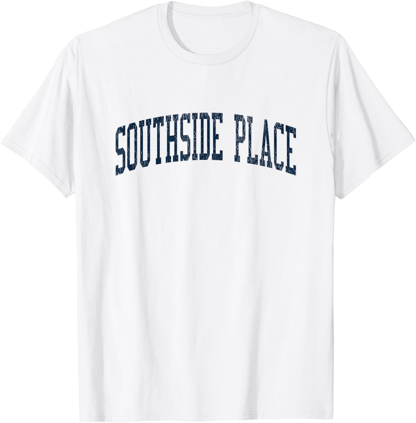Southside Place TX Vintage Athletic Sports JSN2 Navy Print Apparel | US Viral Pick | Daily Wear Essential