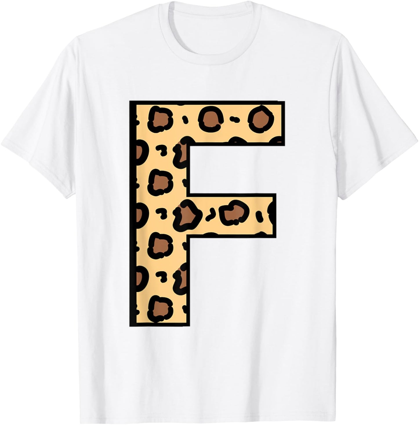 Awesome Letter F Initial Name Leopard Cheetah Animal Print Apparel Viral TikTok Find US Top Pick