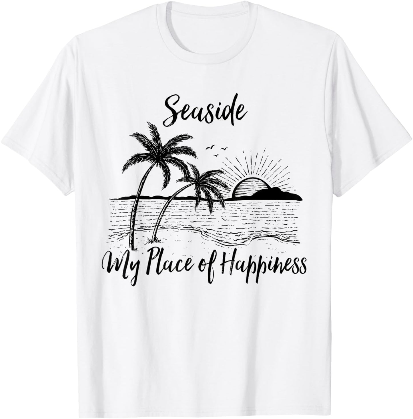 New Jersey Beach My Place Of Happiness - Seaside Heights Apparel | High Search Volume | Aesthetic Casual Look