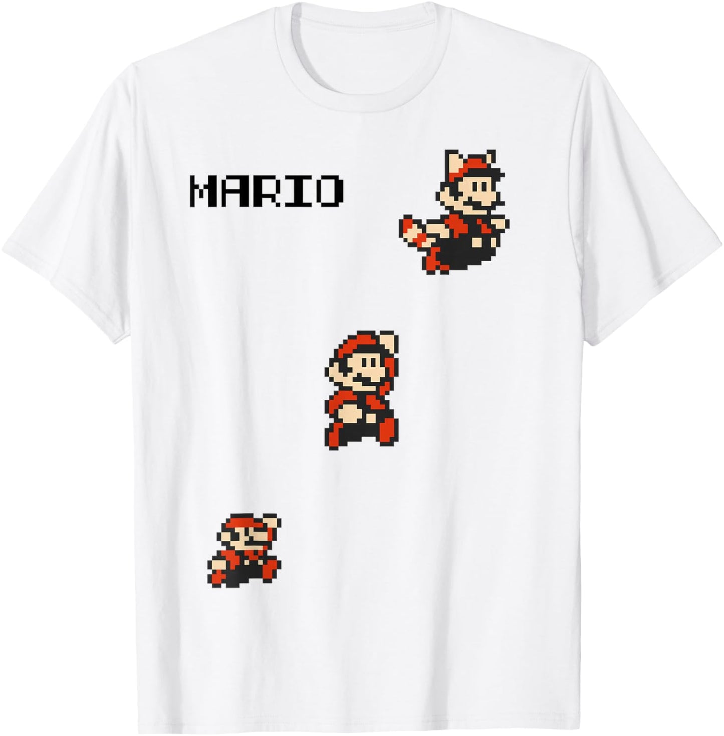 Super Mario Maker 8-Bit Pixel Tanooki Mario Evolution Apparel | Trending 2025 | Perfect Gift Idea