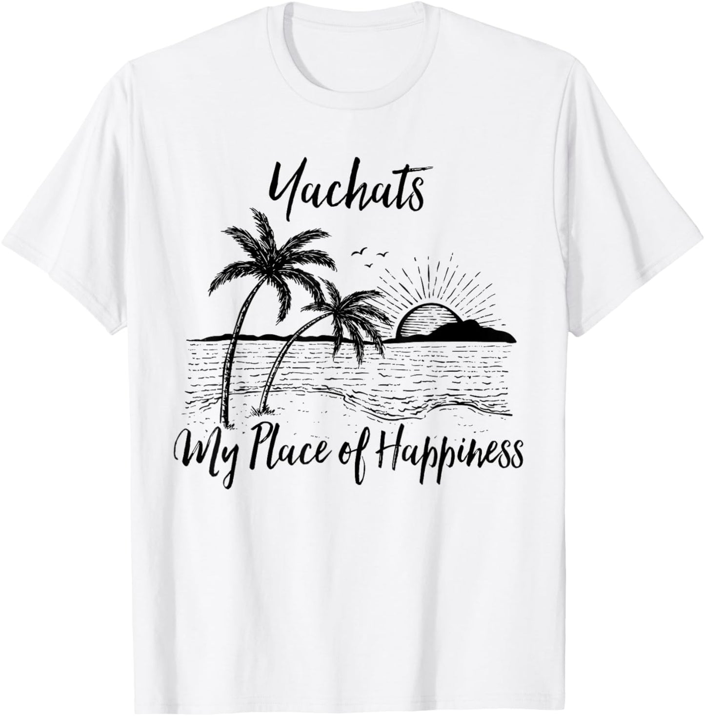 Oregon Beach My Place Of Happiness - Yachats Apparel | Top Conversion Title | Daily Wear Essential