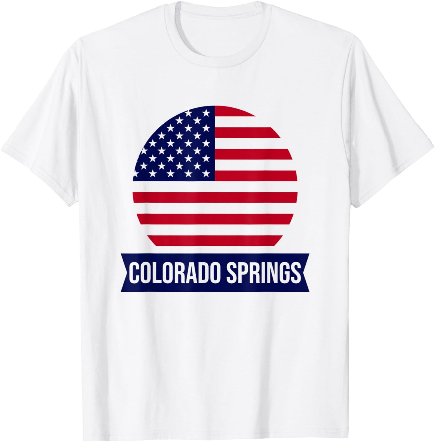 COLORADO SPRINGS - USA - American place name US flag design Apparel | Top Conversion Title | Daily Wear Essential