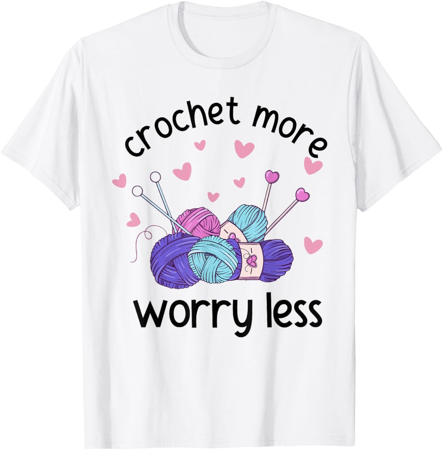 Cute Crochet - Crochet More Worry Less Yarn Hook Yarn Supply | Top Rated | High CTR Title