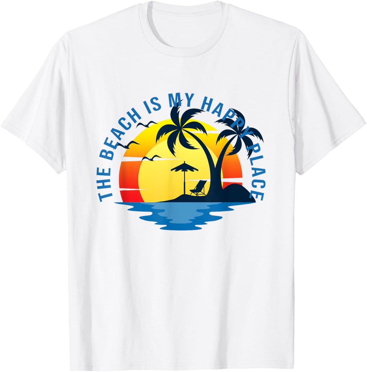 The Beach Is My Happy Place Cruise Summer Family Vacation Apparel | Trending 2025 | High CTR Boost