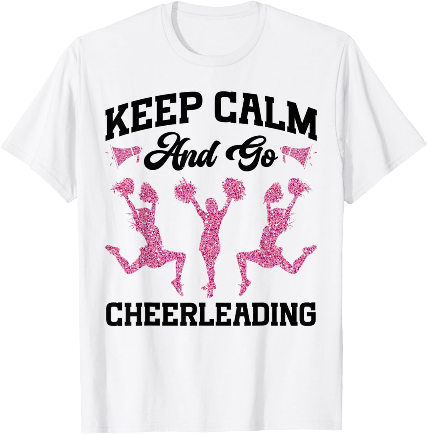 Cheer Cheerleading Leopard Cheetah Keep Calm And Go Apparel Trending US Best Seller Look