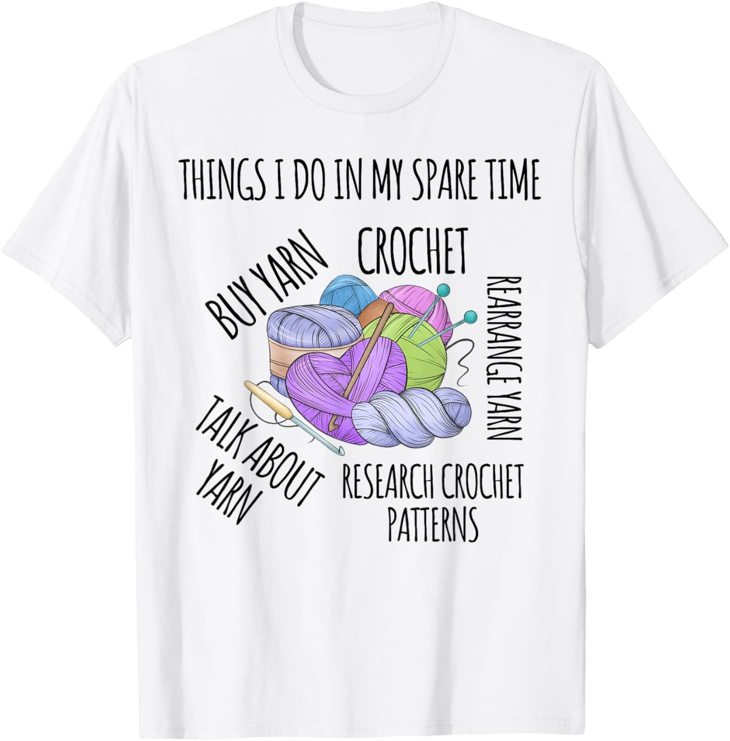Funny Saying In My Spare Time Talk About Yarn Women Crochet Yarn Supply | Premium Quality | High CTR Title