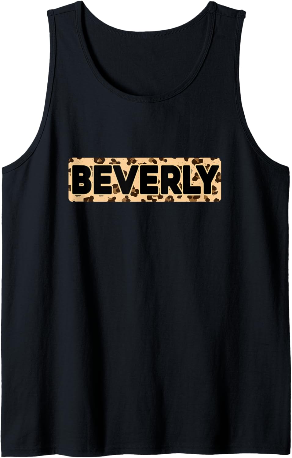 Funny Beverly Leopard Print Personalized Name Beverly Tank Top Tank Top Premium Print Everyday Wear