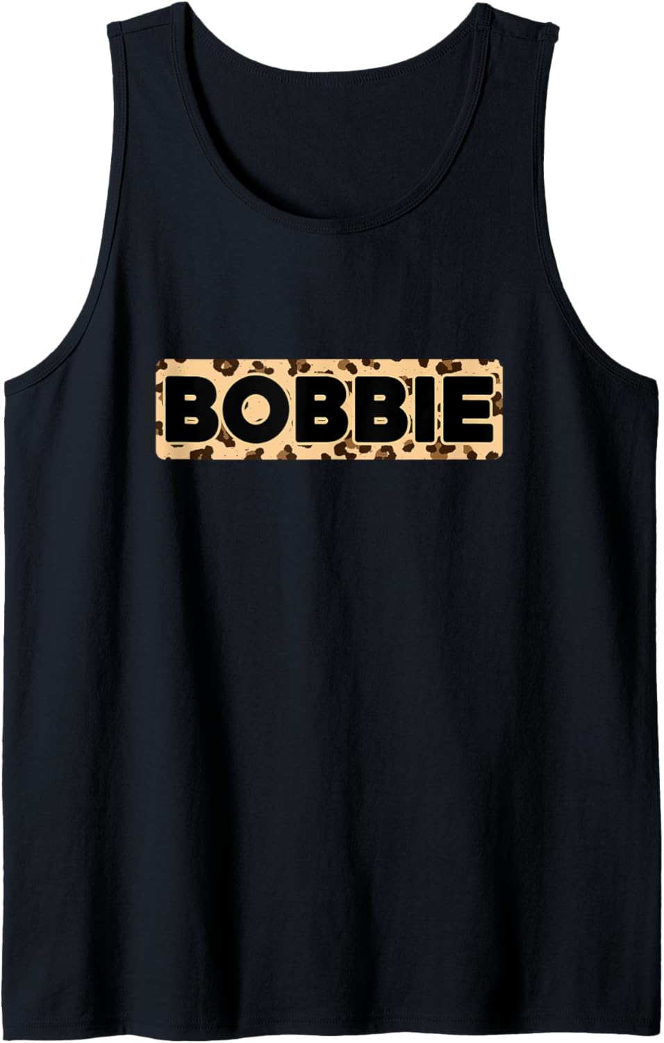 Funny Bobbie Leopard Print Personalized Name Bobbie Tank Top Tank Top Comfort Fit Gift Ready