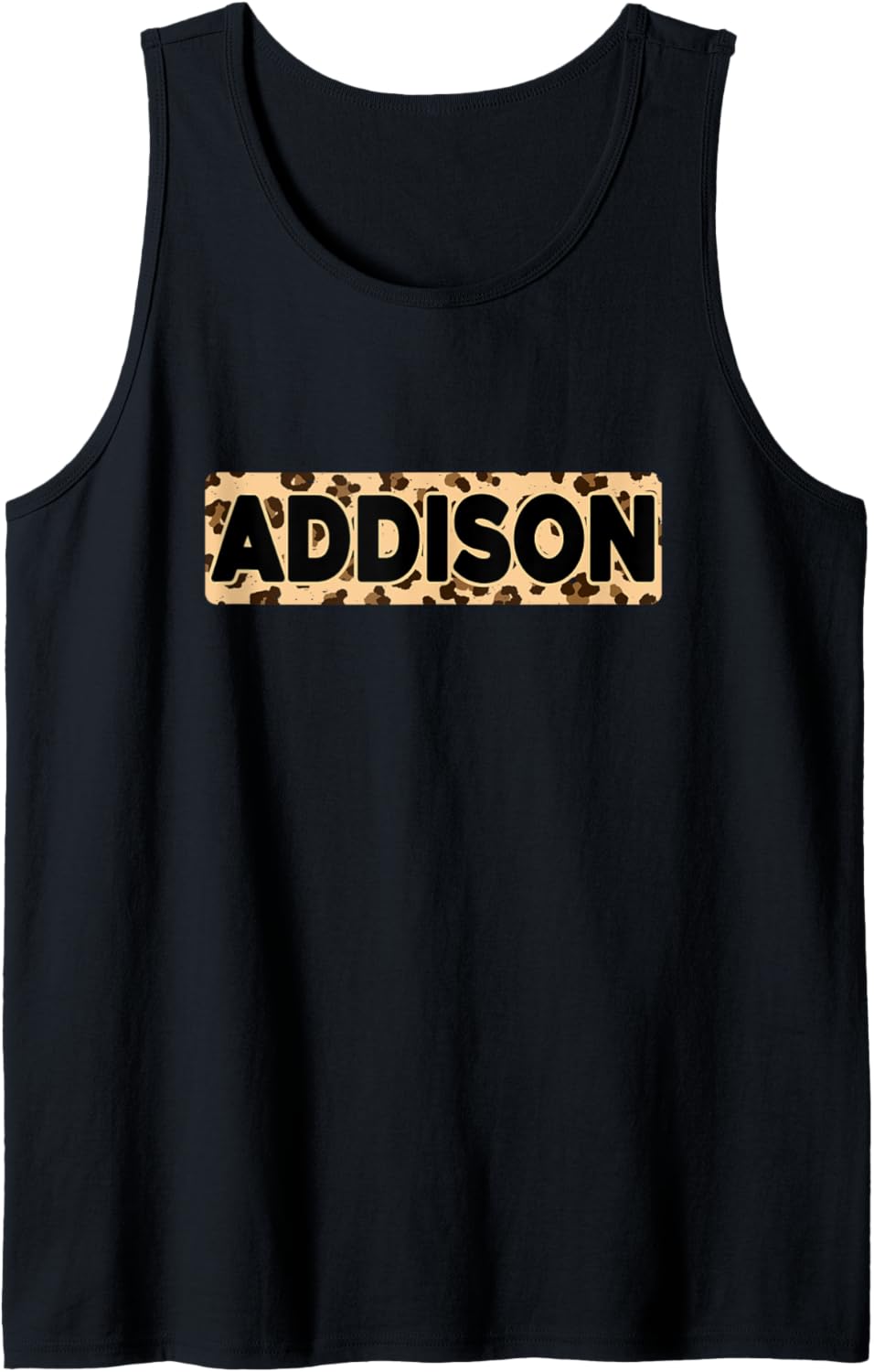 Funny Addison Leopard Print Personalized Name Addison Tank Top Tank Top Streetwear Style US Top Pick