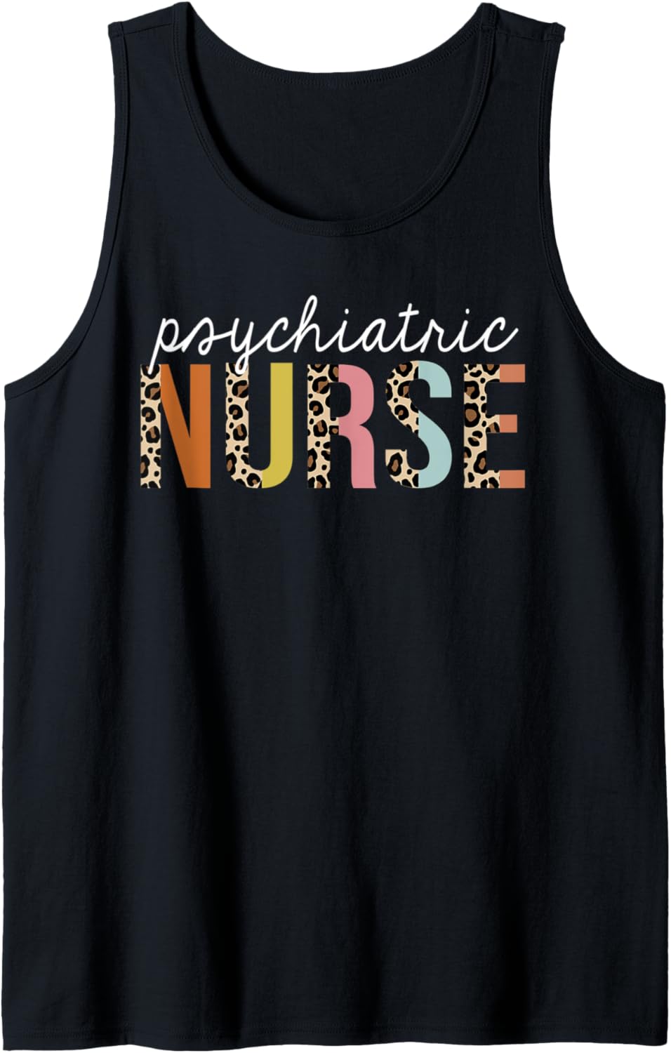 Psychiatric Nurse Life Leopard Print RN Registered Nursing Tank Top Tank Top Trending US Fan Favorite