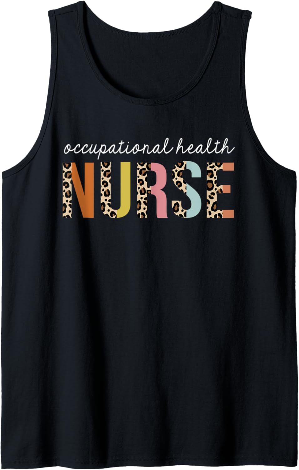 Occupational Health Nurse Life Leopard Print RN Registered Tank Top Tank Top Viral TikTok Find Fan Favorite