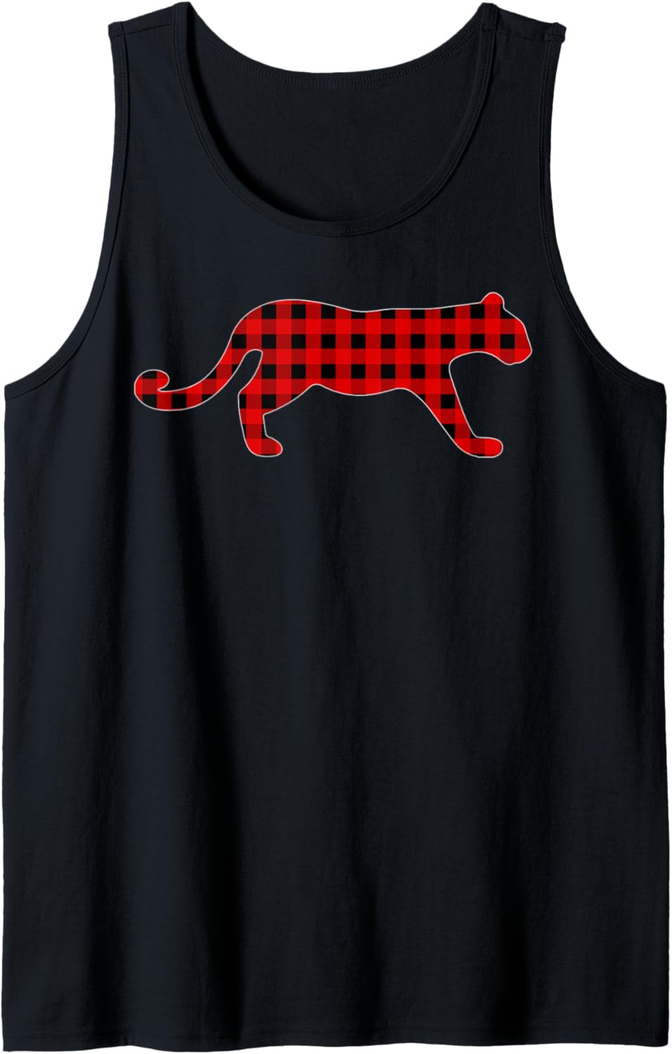 Matching Family Funny Buffalo Plaid Cheetah Christmas Pajama Tank Top Tank Top Premium Print Hot Right Now